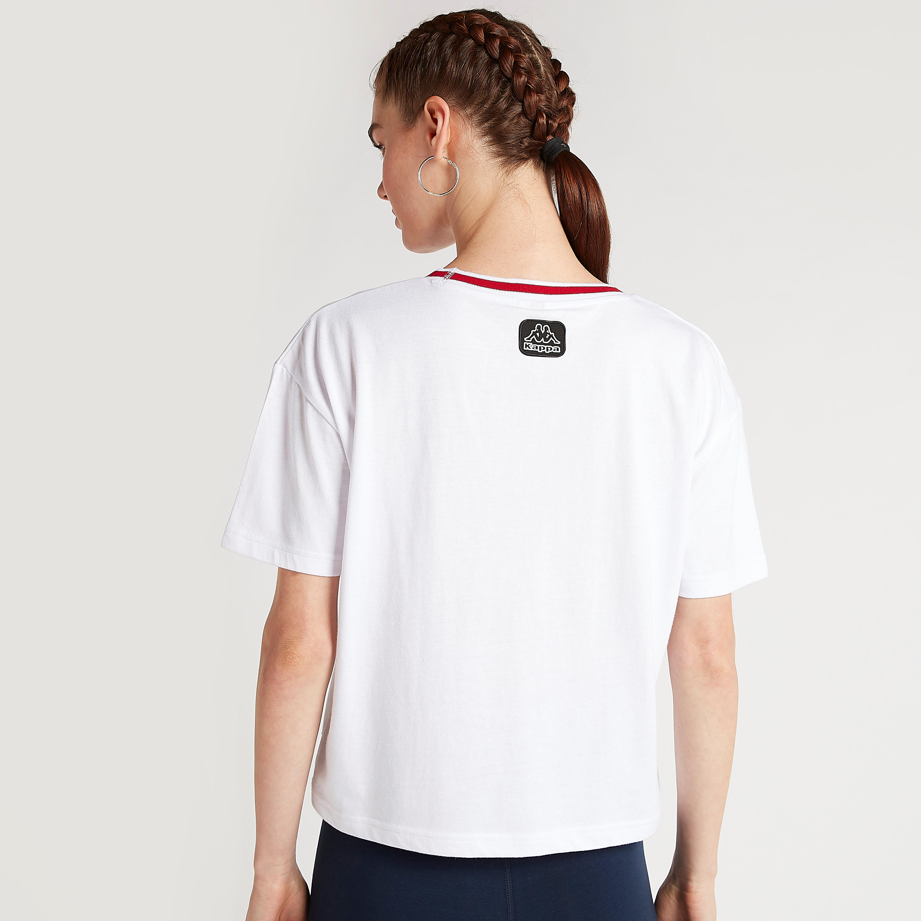 تيشيرت بياقة مستديرة وأكمام قصيرة من كابا-women-clothing-sportswearandactivewear-tshirtsandvests-image-4