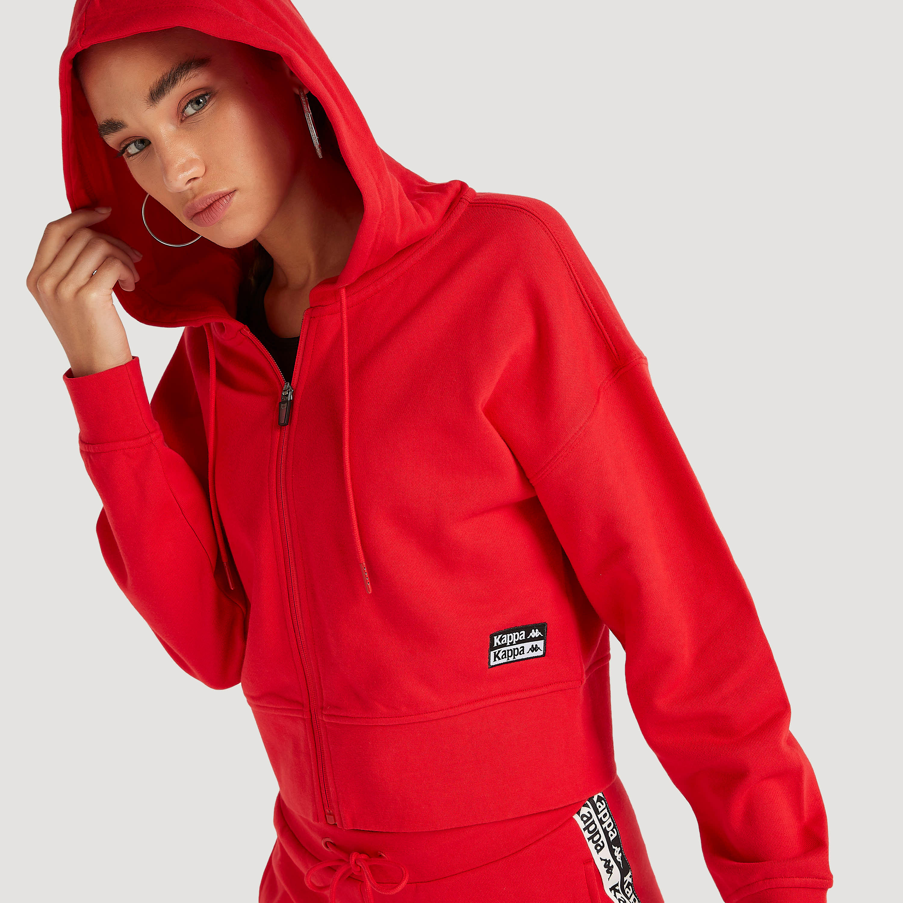 هودي بسحّاب وأكمام طويلة من كابا-women-clothing-sportswearandactivewear-hoodiesandsweatshirts-image-6