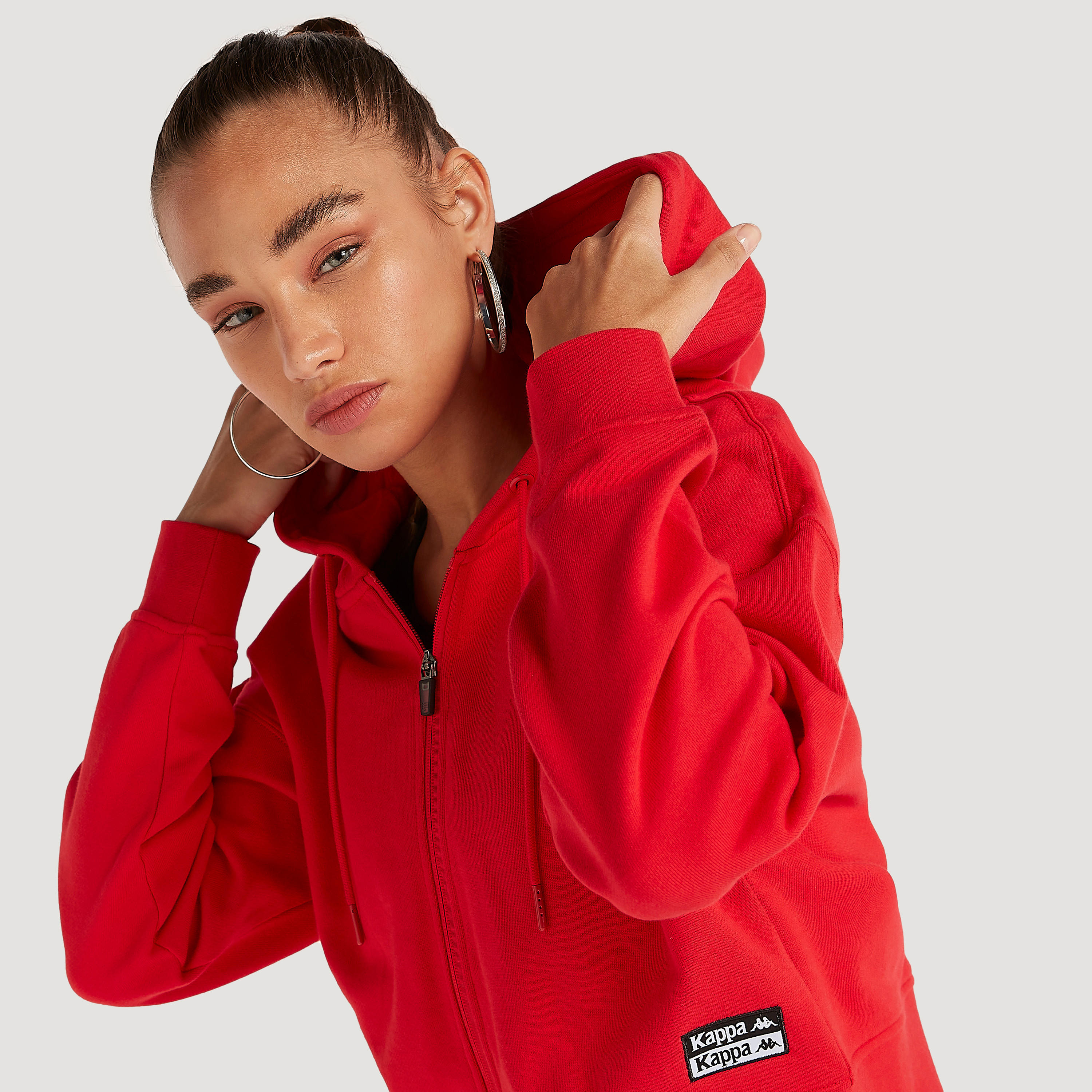 هودي بسحّاب وأكمام طويلة من كابا-women-clothing-sportswearandactivewear-hoodiesandsweatshirts-image-4