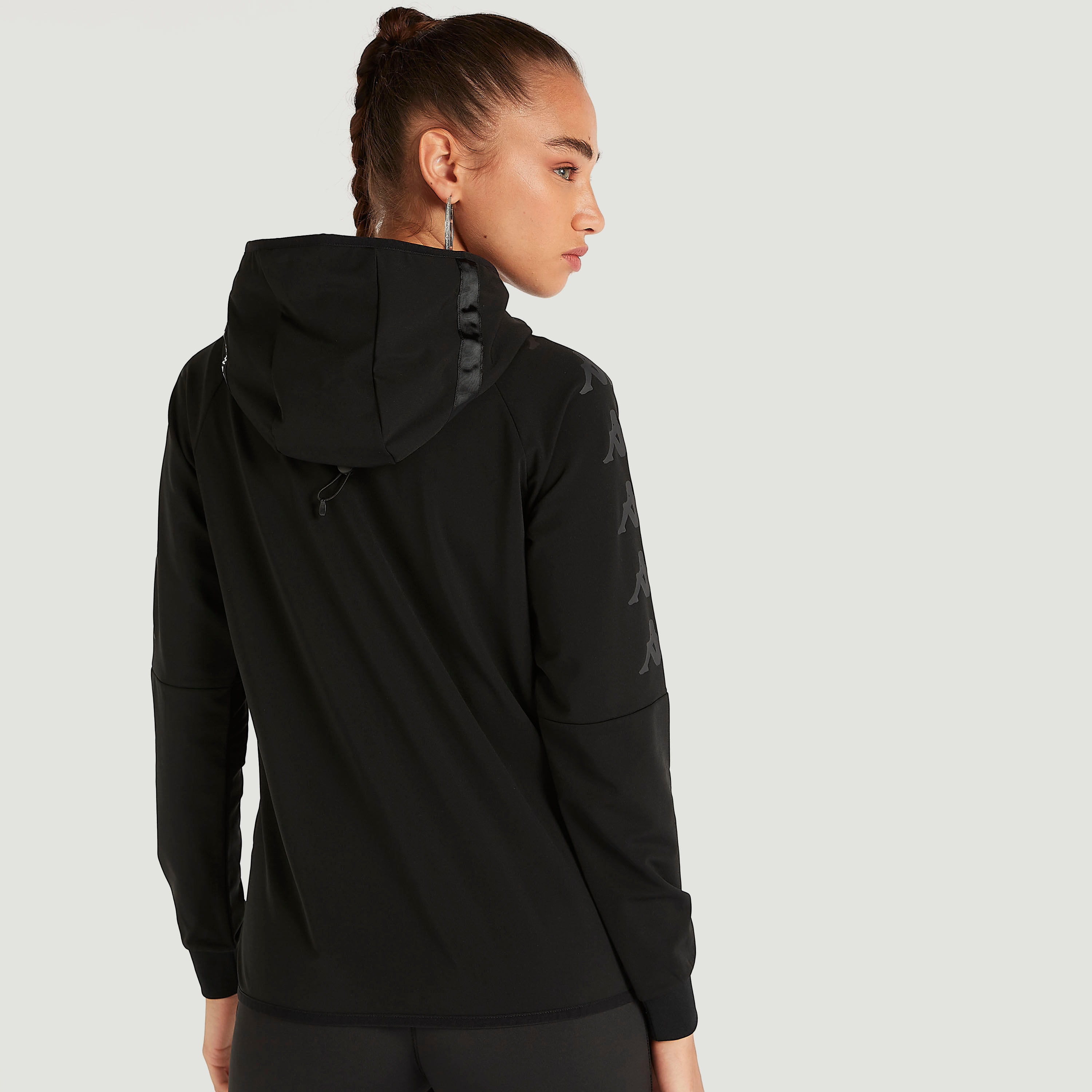 Kappa Printed Zip Through Hoodie with Pockets-women-clothing-sportswearandactivewear-hoodiesandsweatshirts-image-4