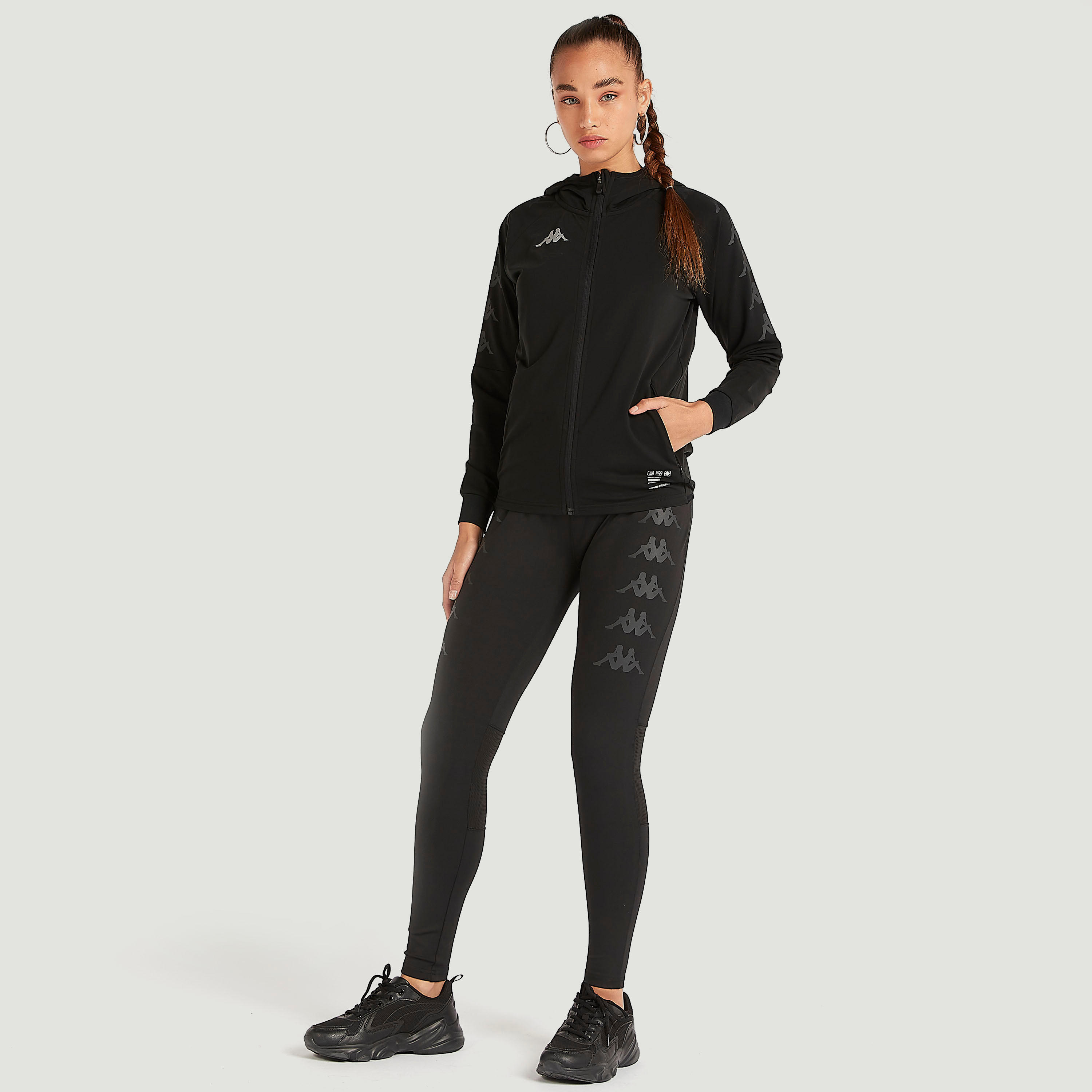 Kappa Printed Zip Through Hoodie with Pockets-women-clothing-sportswearandactivewear-hoodiesandsweatshirts-image-8