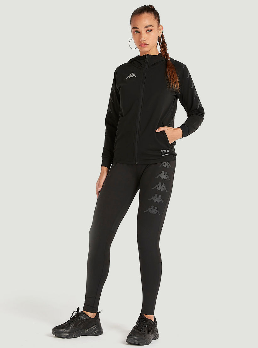Kappa Printed Zip Through Hoodie with Pockets-women-clothing-sportswearandactivewear-hoodiesandsweatshirts-image-8