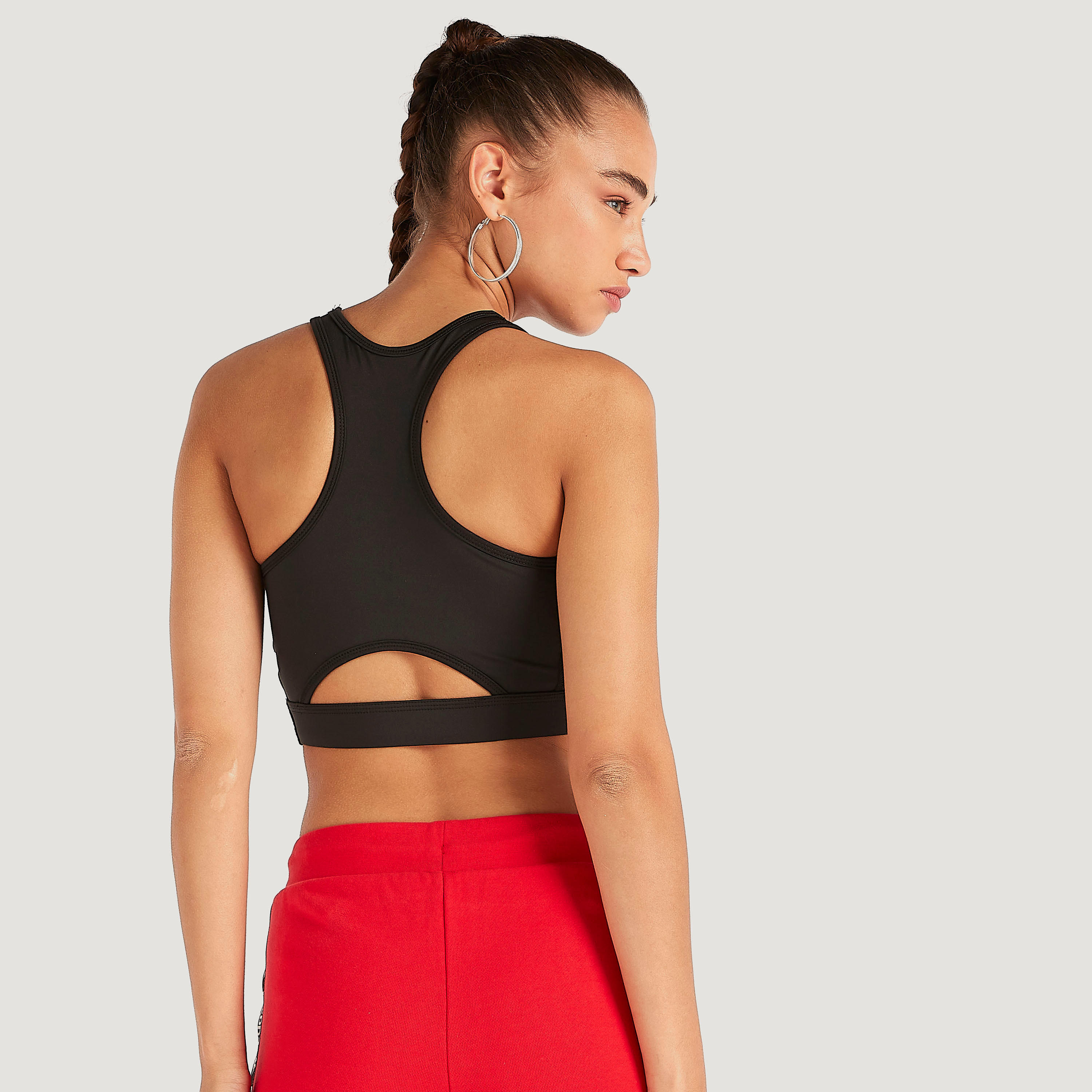 صدريّة رياضيّة داعمة عالية بطبعات شعاروظهر ريسر من كابا-sports-women-clothing-sportsbras-image-3