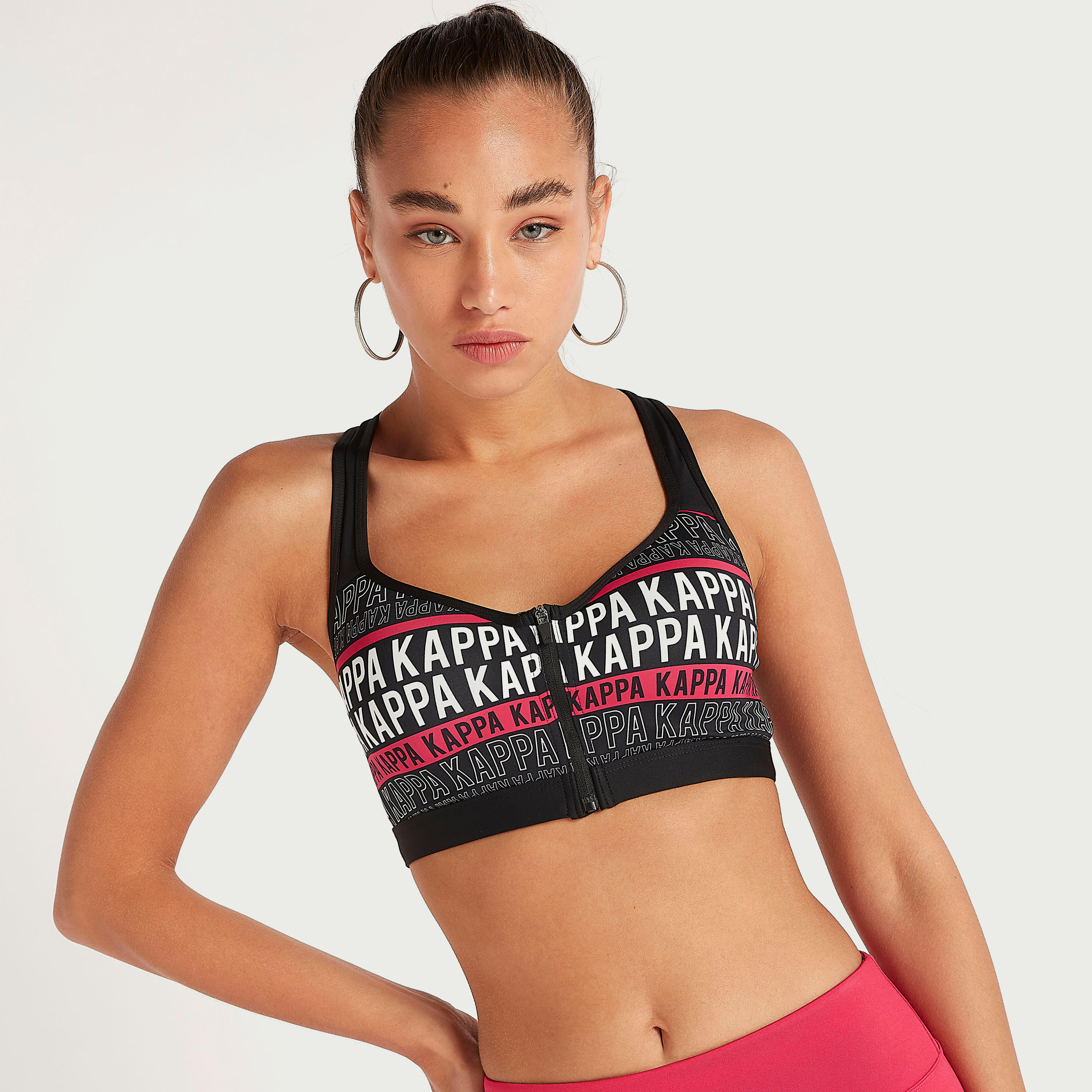 Printed High Support Sports Bra with Racerback-sports-women-clothing-sportsbras-image-1