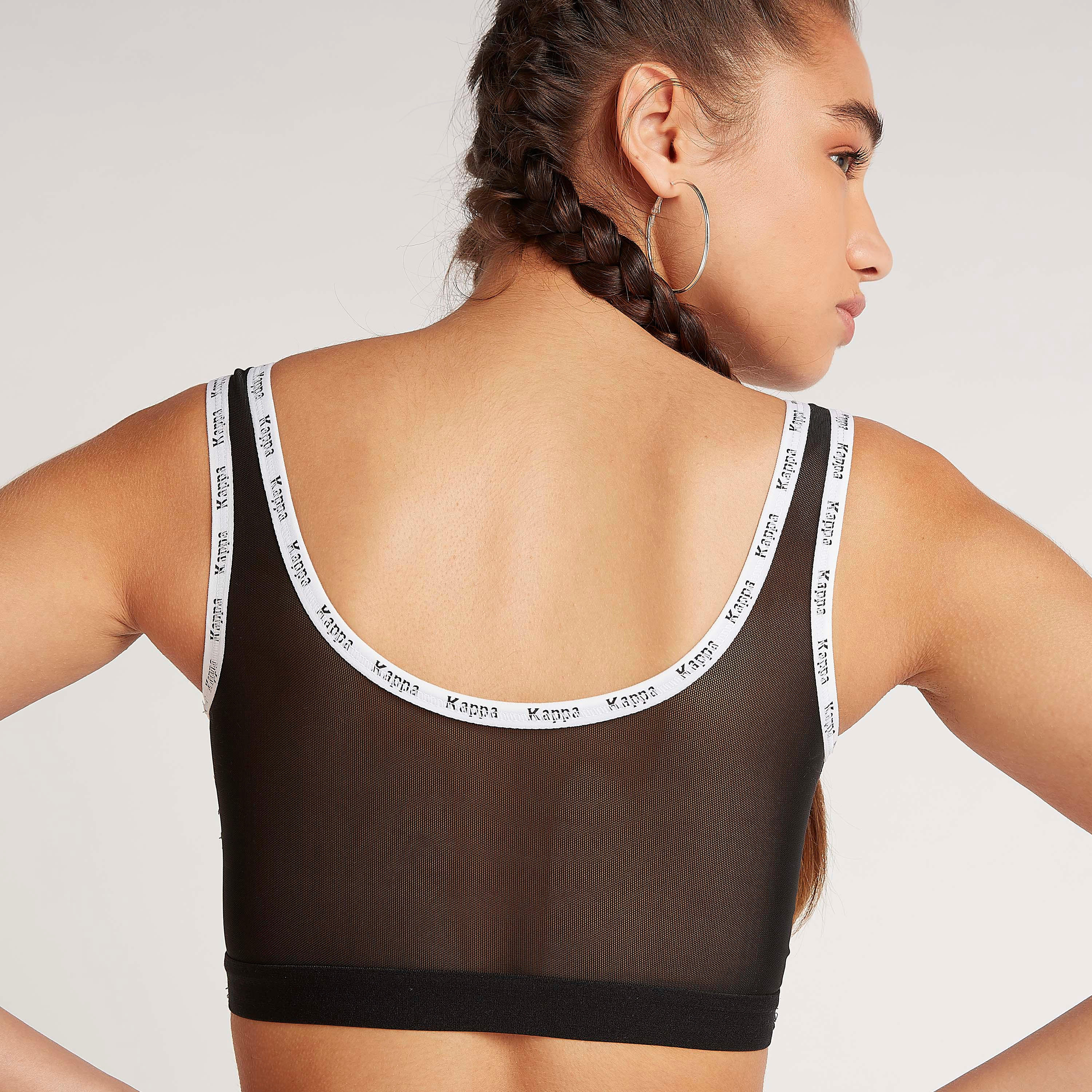 صدريّة رياضية بياقة عميقة وأطراف بطبعات من كابا-sports-women-clothing-sportsbras-image-4