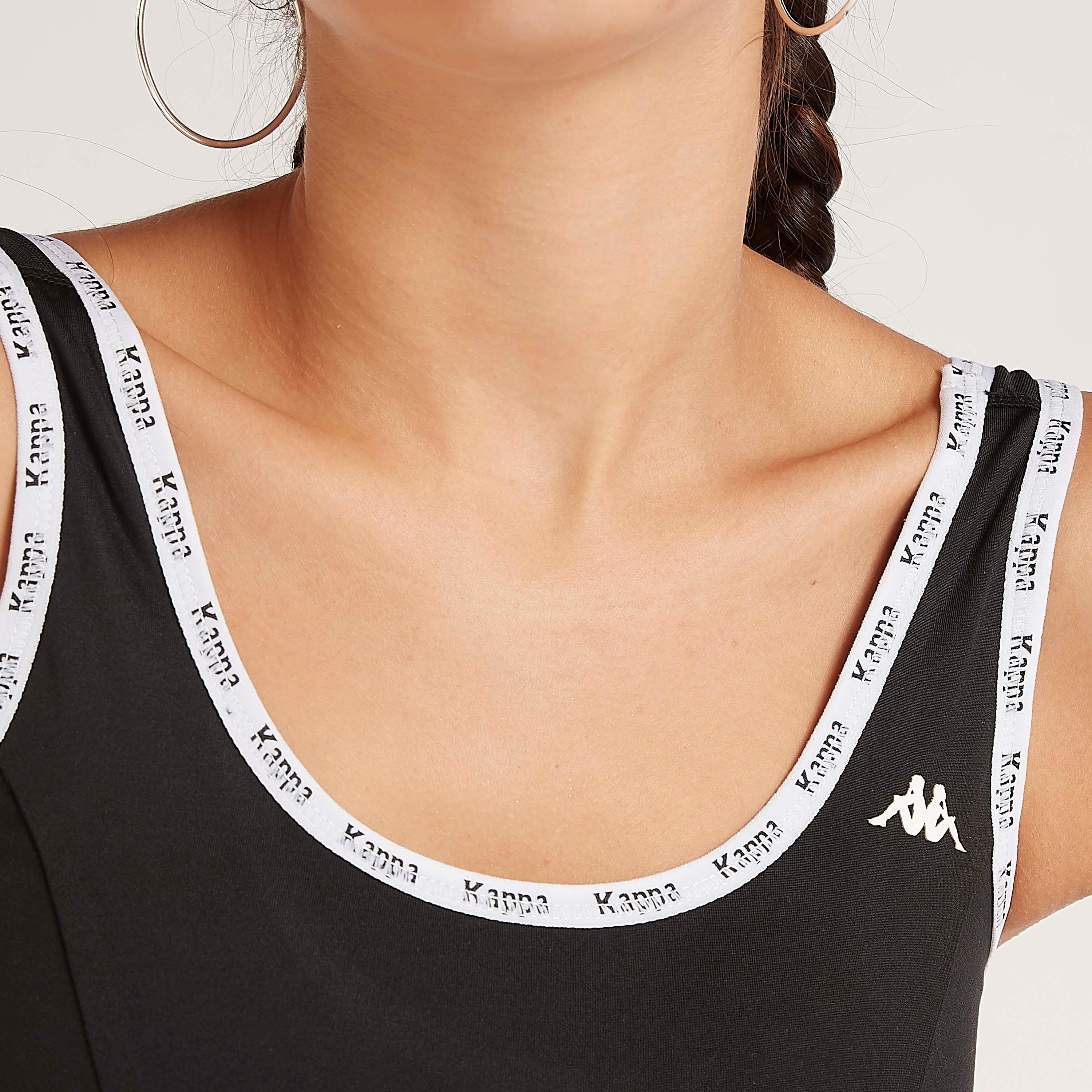 صدريّة رياضية بياقة عميقة وأطراف بطبعات من كابا-sports-women-clothing-sportsbras-image-5