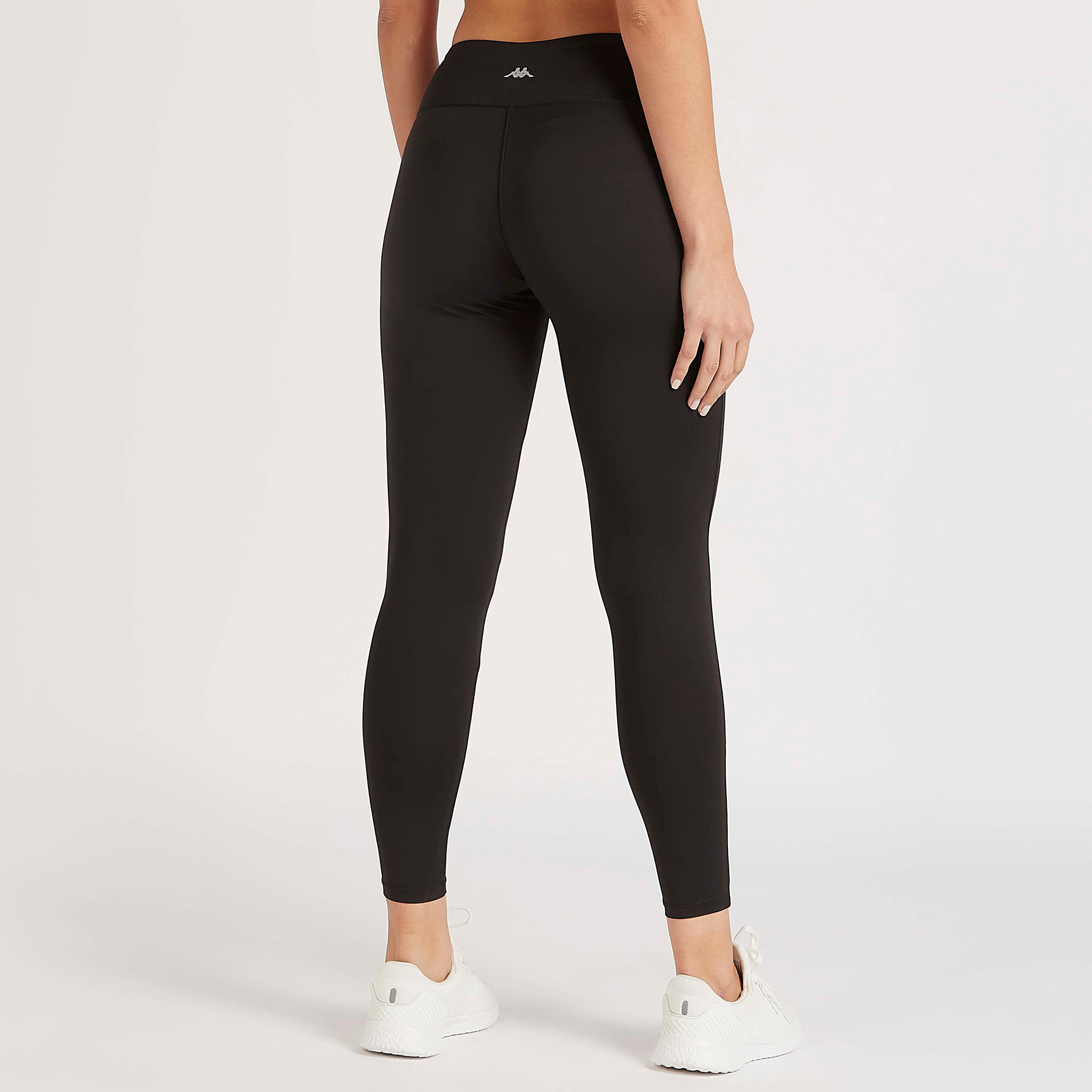 بنطلون ليقنز سادة بخصر مطّاطي من كابا-women-clothing-bottoms-leggings-image-3
