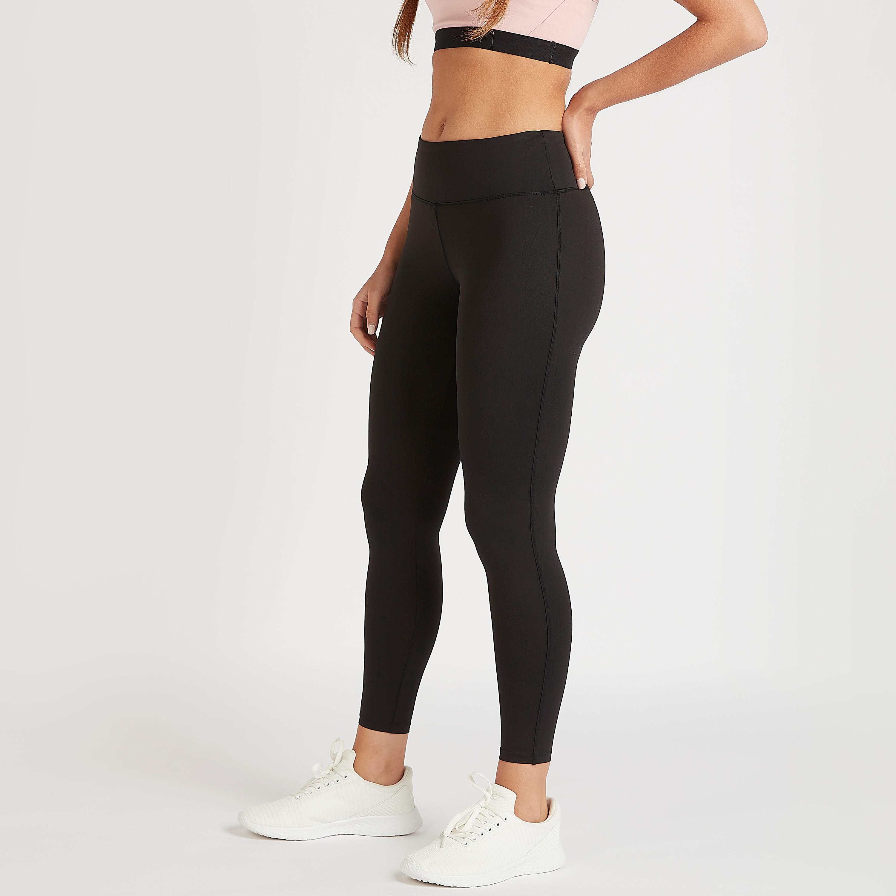 بنطلون ليقنز سادة بخصر مطّاطي من كابا-women-clothing-bottoms-leggings-image-5