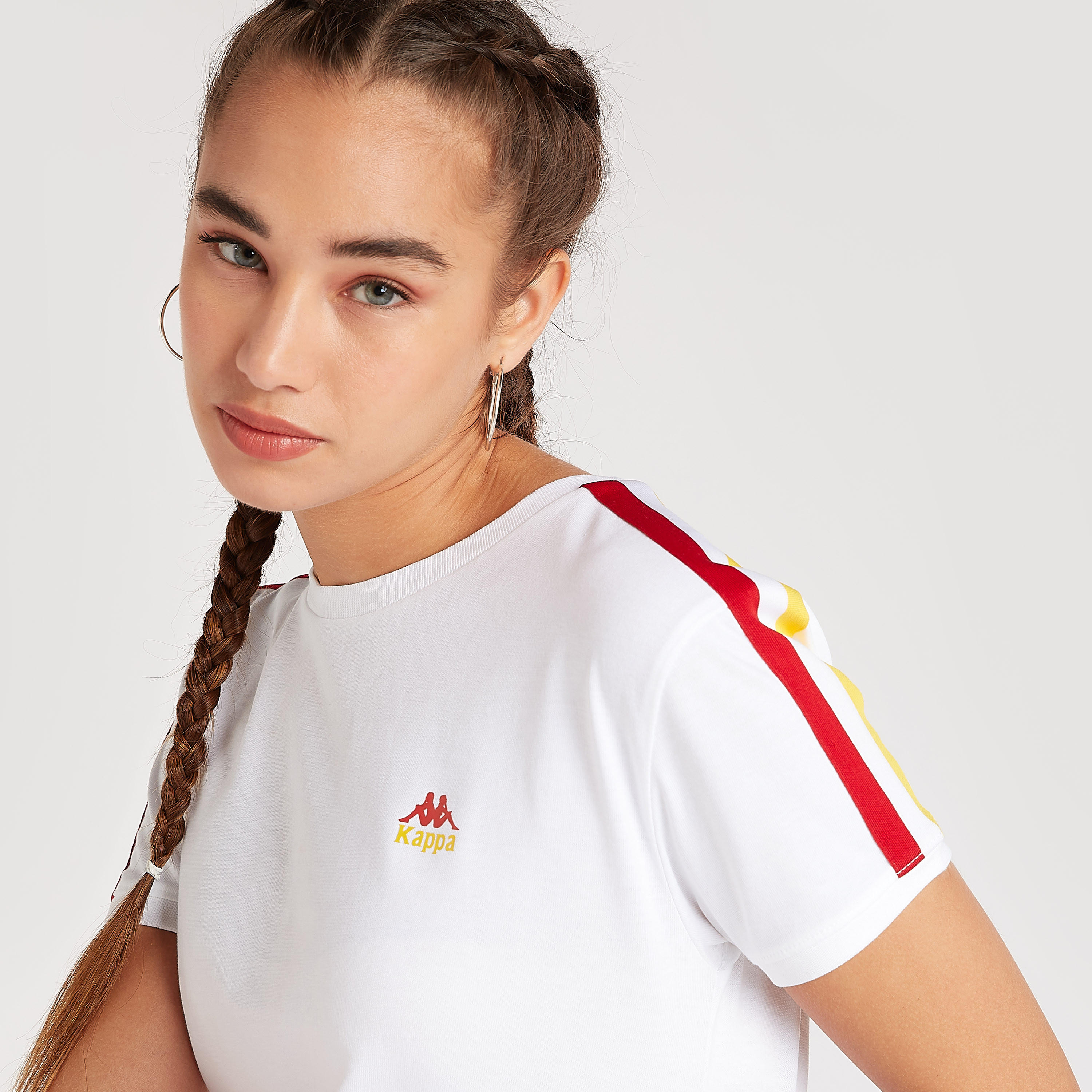 فستان تيشيرت بياقة ضيّقة وأكمام قصيرة من كابا-women-clothing-sportswearandactivewear-tshirtsandvests-image-5