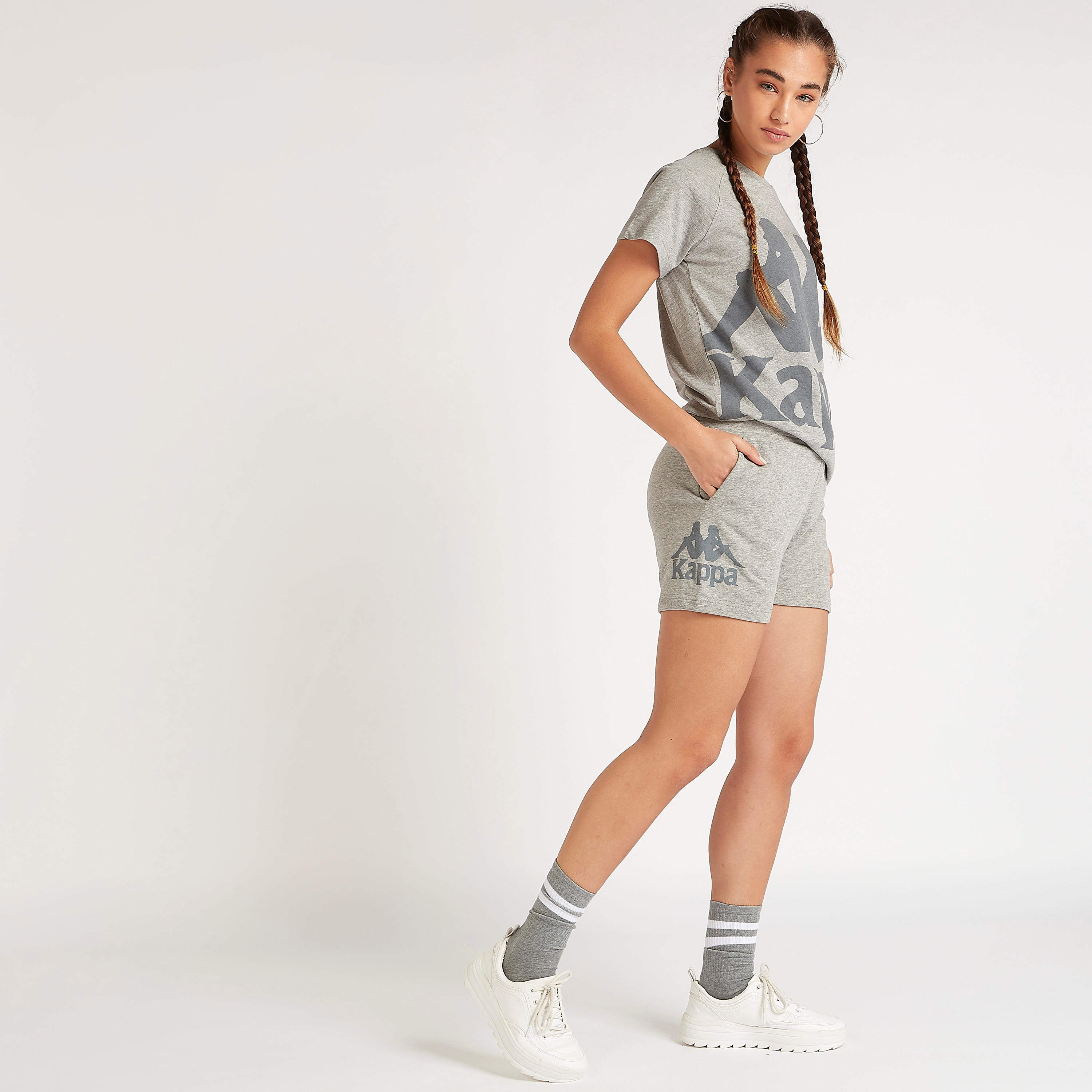 شورت برباط وجيوب وطبعات من كابا-women-clothing-bottoms-shorts-image-2