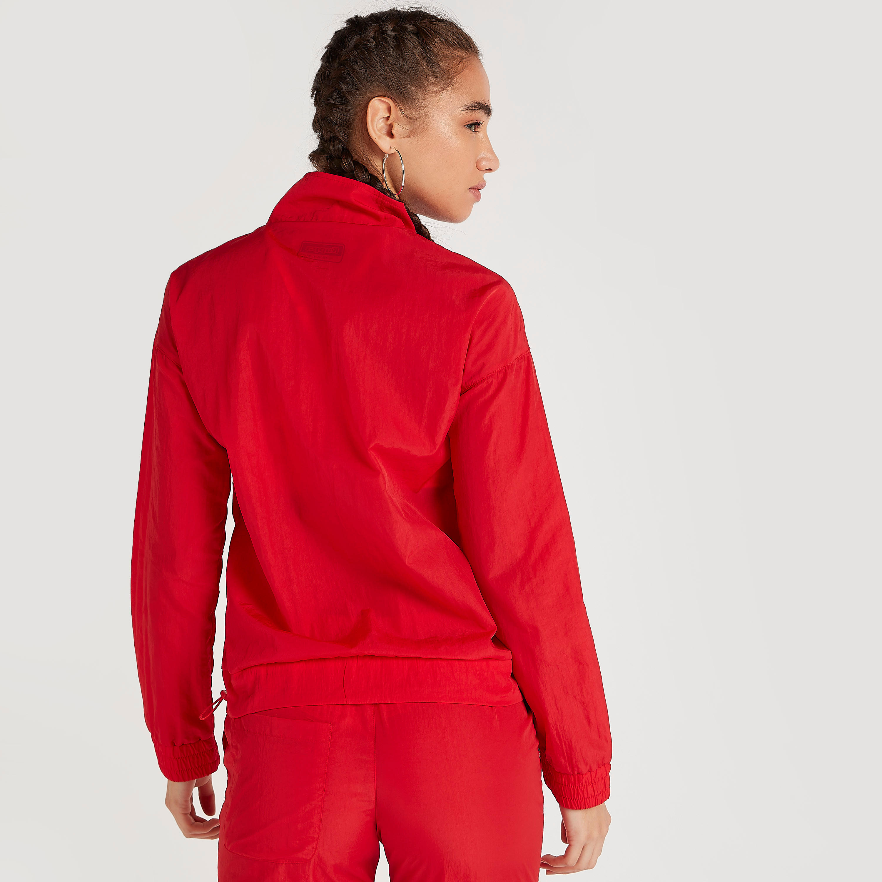 Kappa Printed Zip Through Jacket with Long Sleeves-women-clothing-sportswearandactivewear-coatsandjackets-jackets-image-4