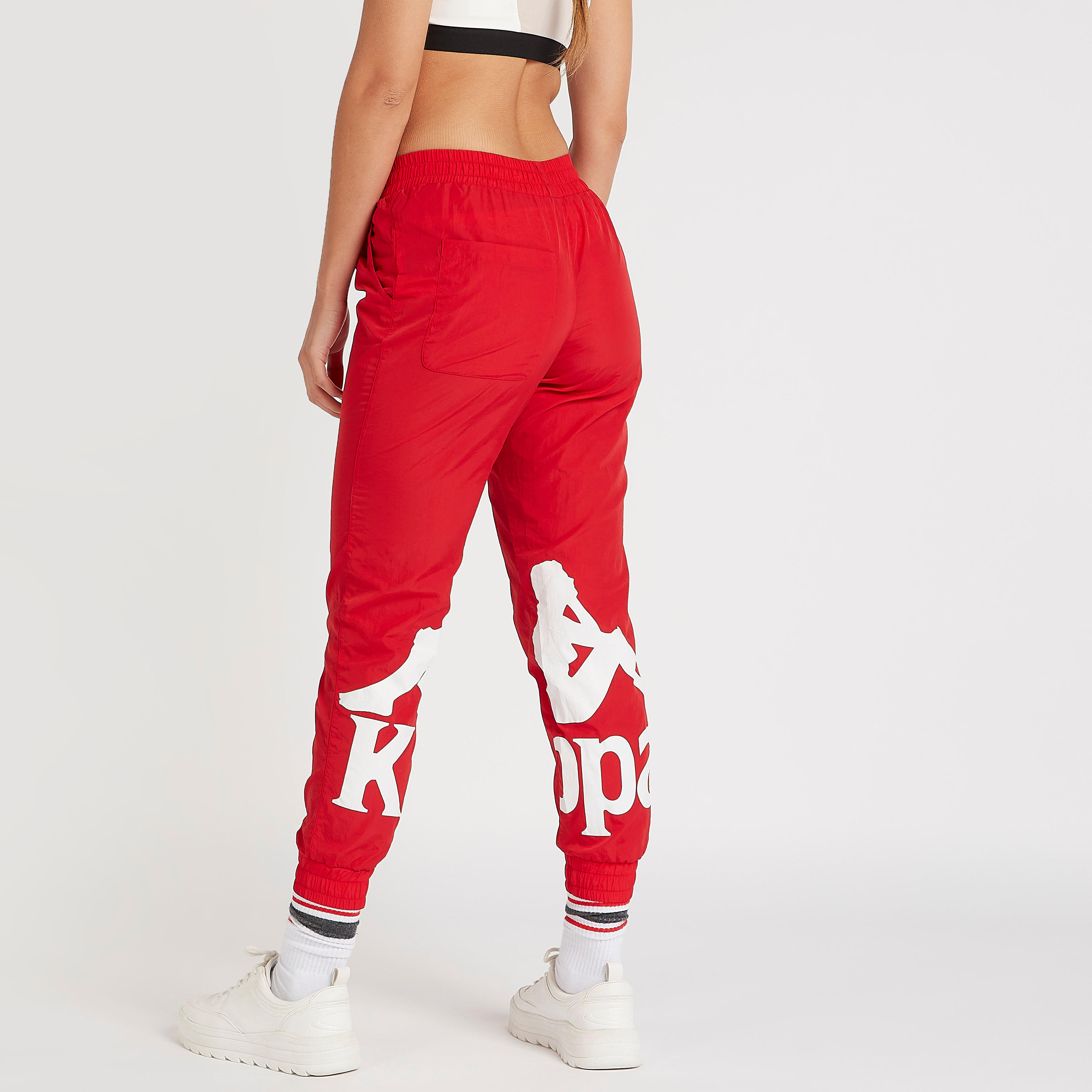 بنطلون رياضي بطبعات وجيوب وخصر مطّاطي من كابا-women-clothing-bottoms-joggers-image-3