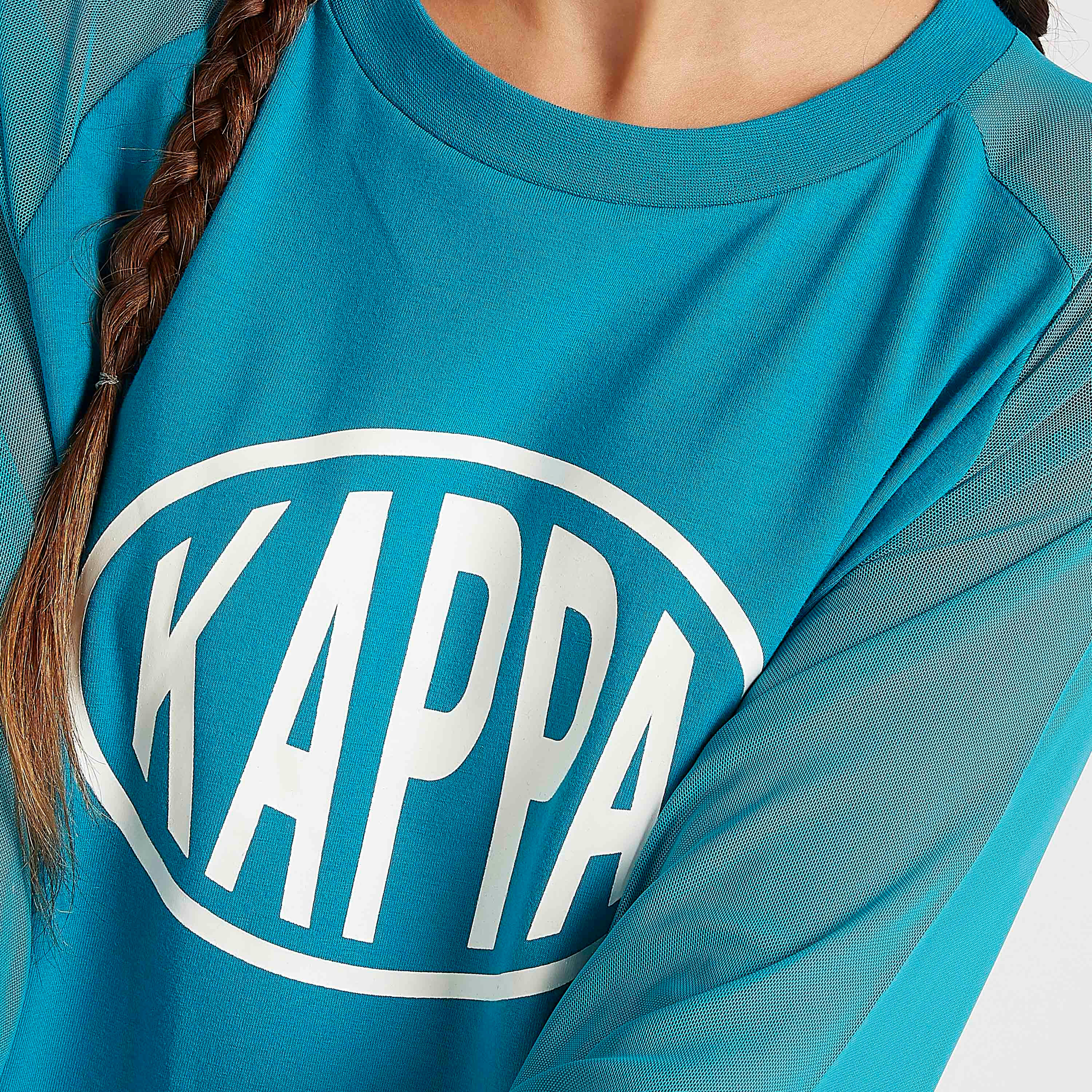 تيشيرت بياقة مستديرة وأكمام 3/4 وطبعات من كابا-women-clothing-sportswearandactivewear-tshirtsandvests-image-7