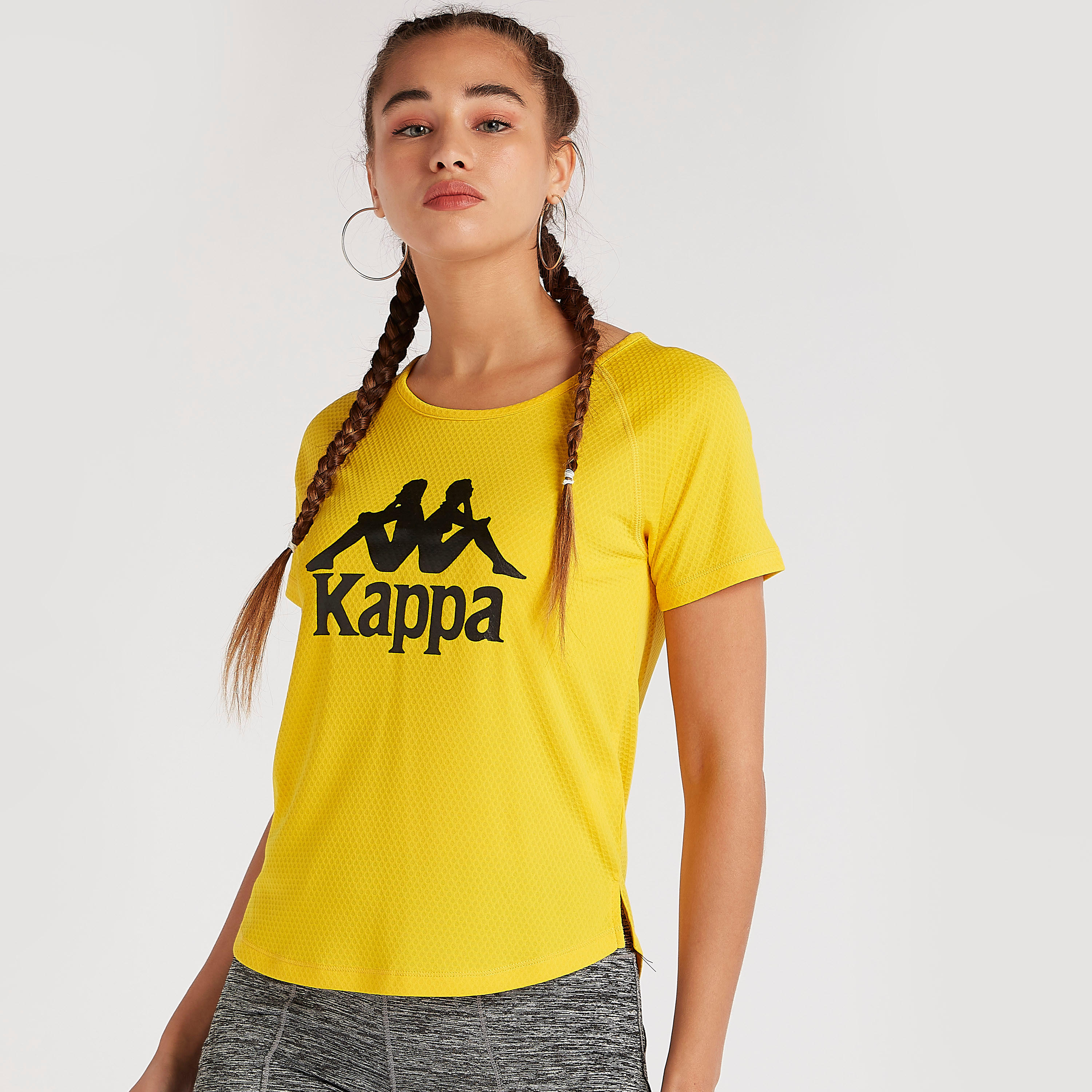 تيشيرت بياقة مستديرة وأكمام قصيرة وطبعات من كابا-women-clothing-sportswearandactivewear-tshirtsandvests-image-5