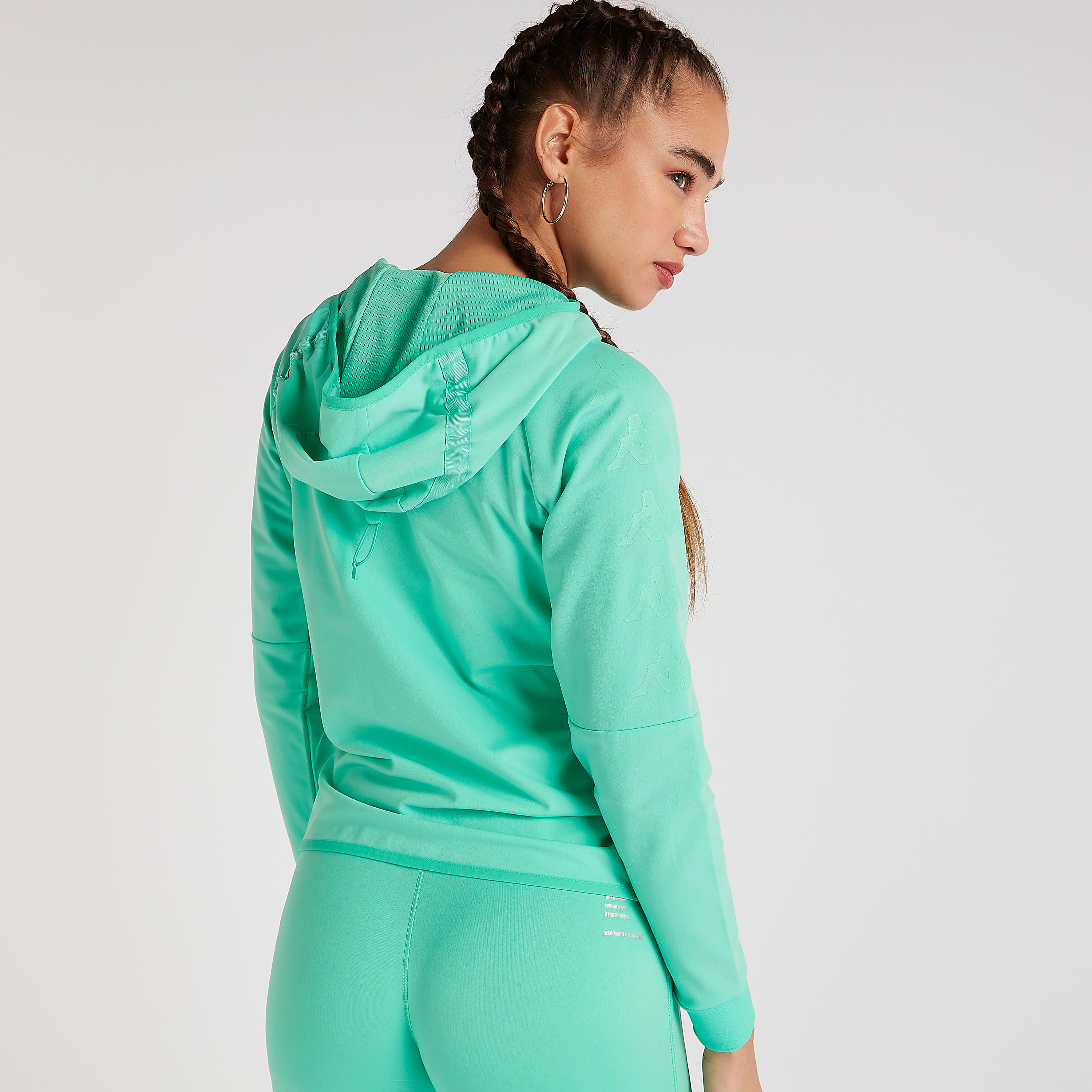 هودي سادة بسحّاب إغلاق وجيب من كابا-women-clothing-sportswearandactivewear-hoodiesandsweatshirts-image-4