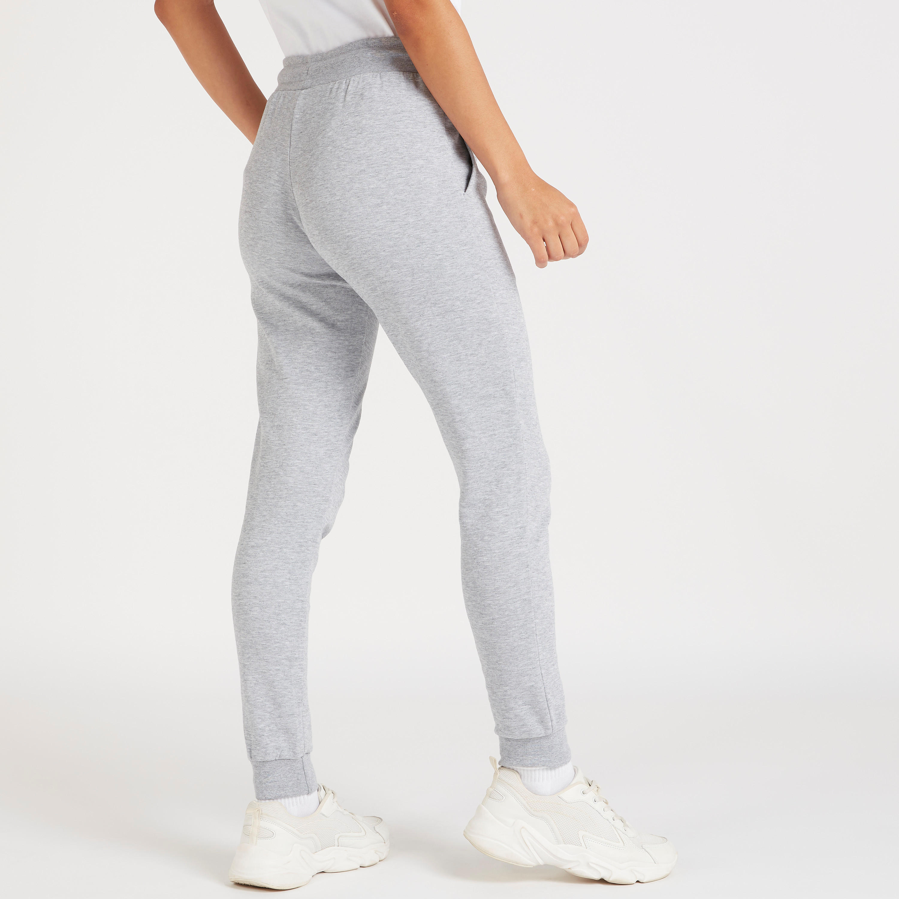 Kappa Plain Joggers with Drawstring Closure and Pockets-women-clothing-bottoms-joggers-image-4
