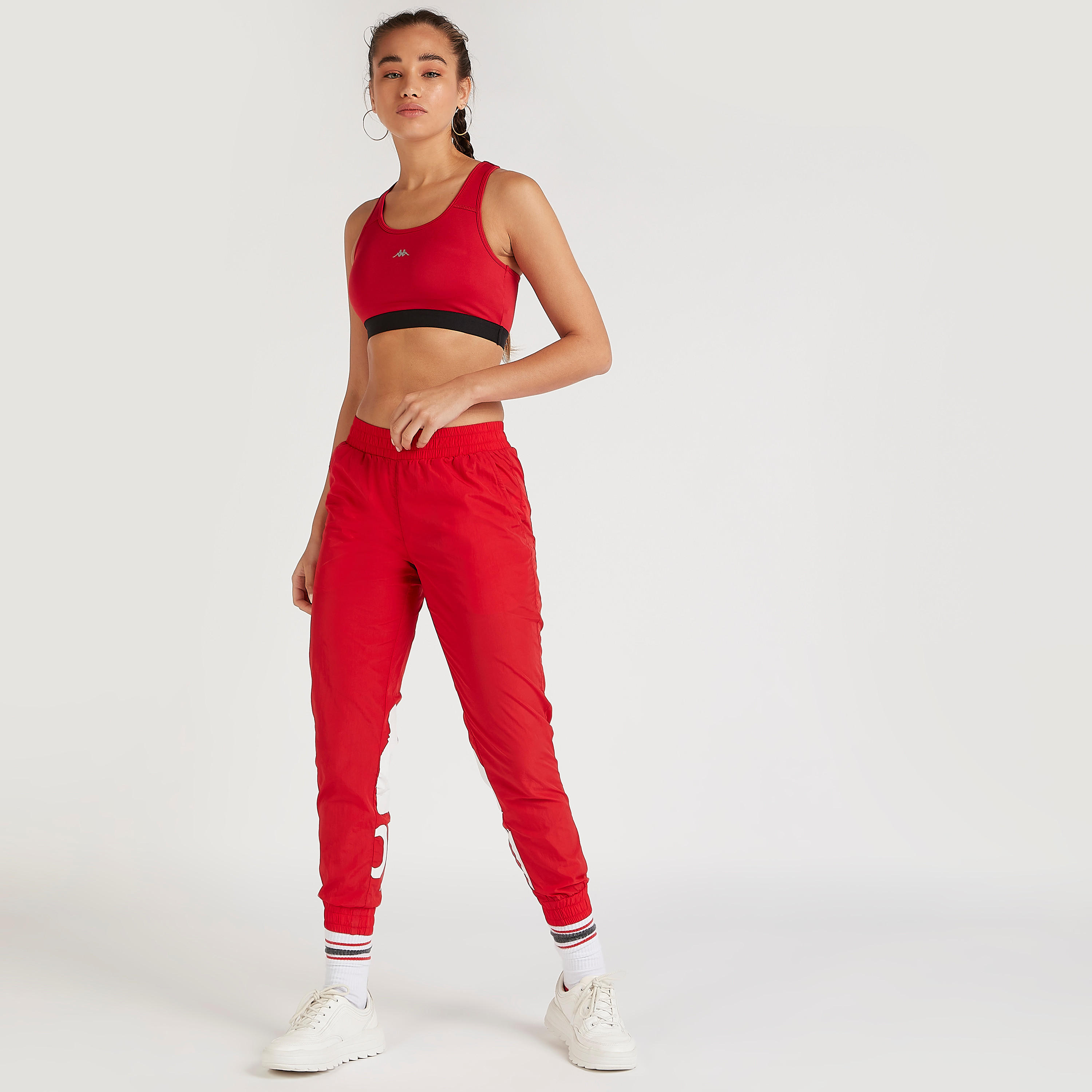 صدريّة رياضيّة سادة داعمة مرتفعة بتصميم متقاطع من الخلف-sports-women-clothing-sportsbras-image-5