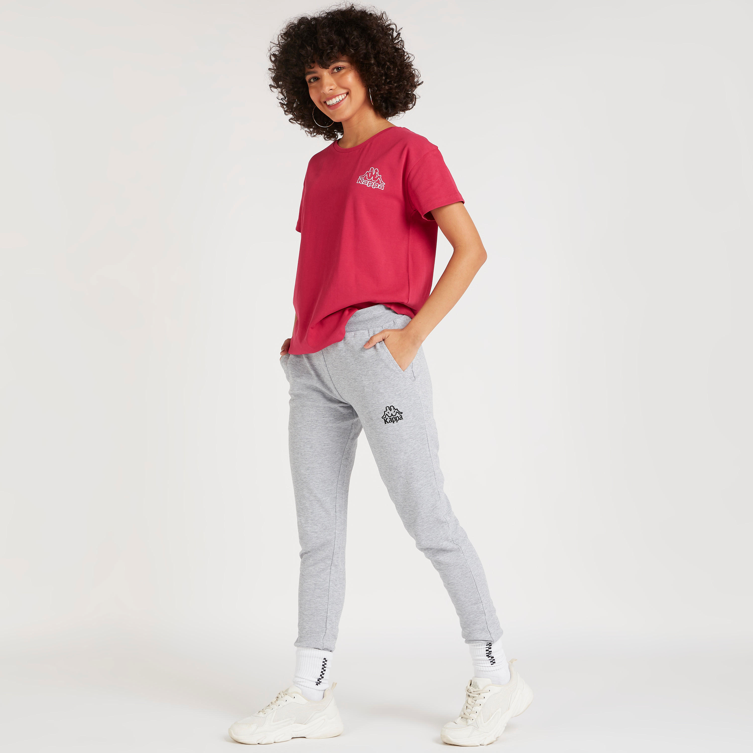 تيشيرت سادة بأكمام قصيرة من كابا-women-clothing-sportswearandactivewear-tshirtsandvests-image-4