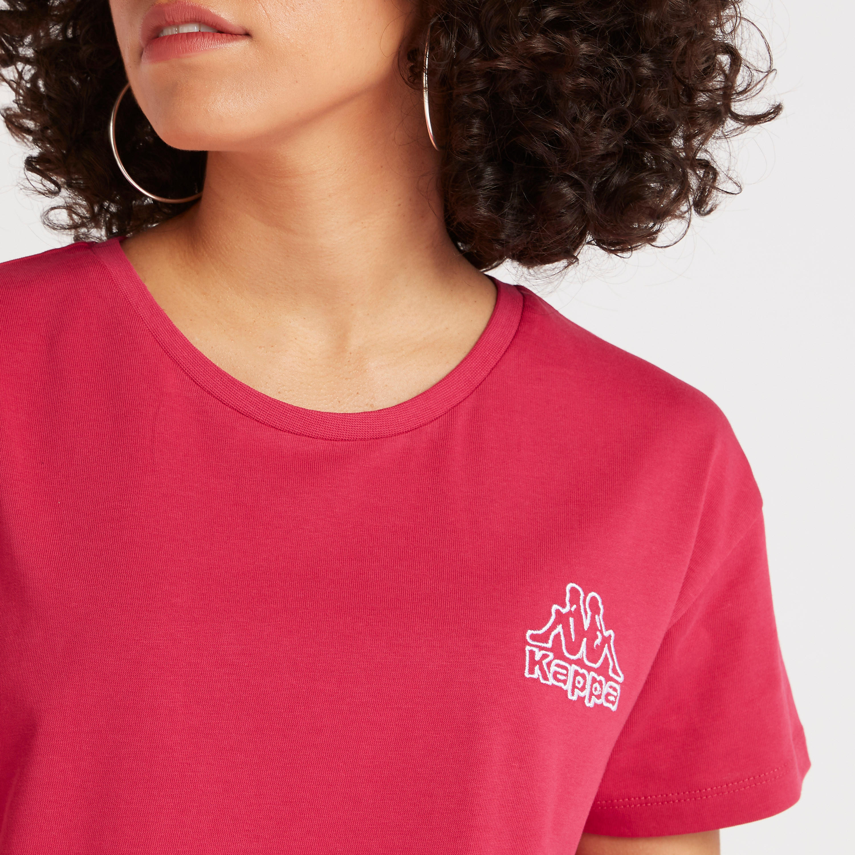 تيشيرت سادة بأكمام قصيرة من كابا-women-clothing-sportswearandactivewear-tshirtsandvests-image-1