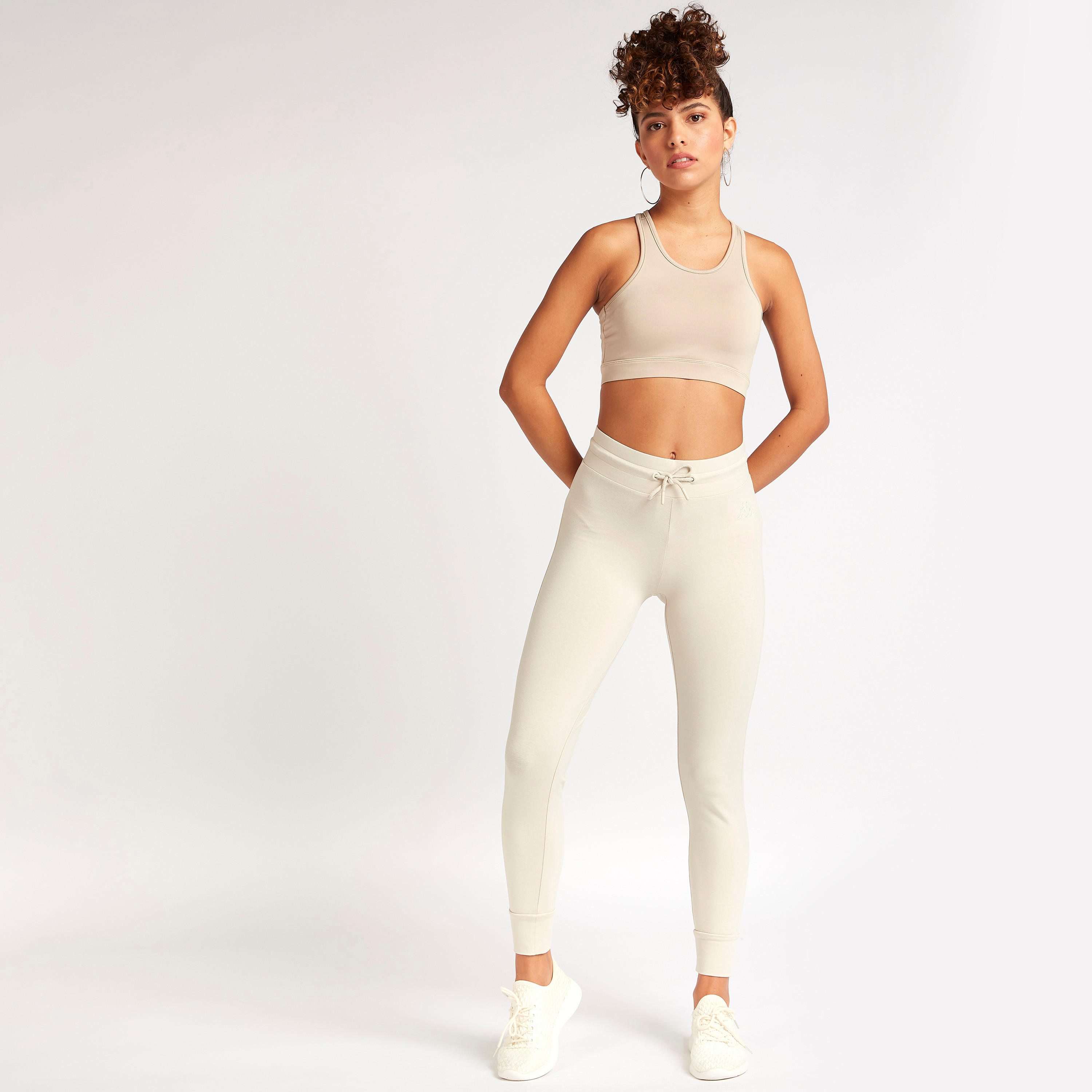 Kappa Solid Joggers with Drawstring Closure-women-clothing-bottoms-joggers-image-2