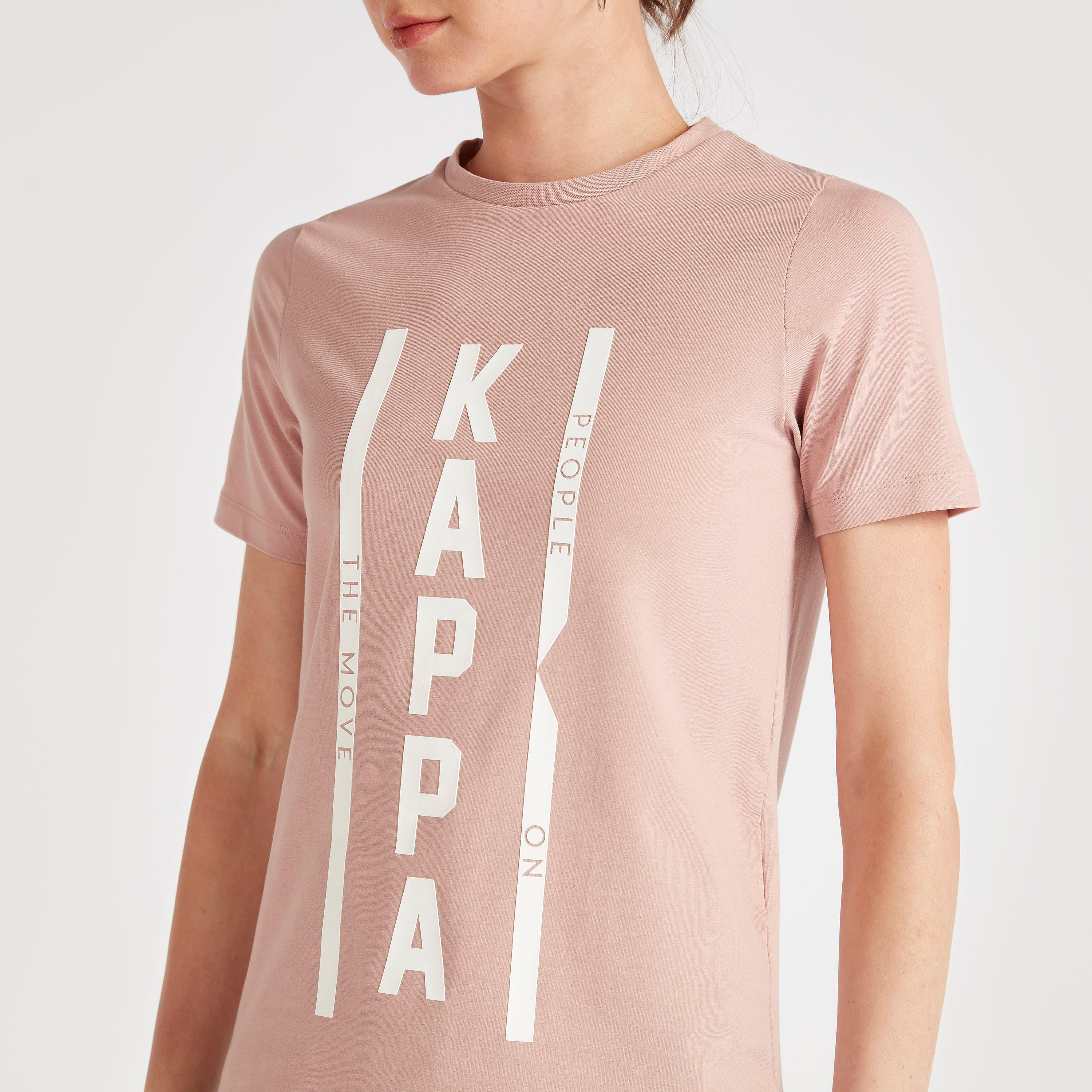 تيشيرت بطبعات وياقة ضيّقة وأكمام قصيرة من كابا-women-clothing-sportswearandactivewear-tshirtsandvests-image-2