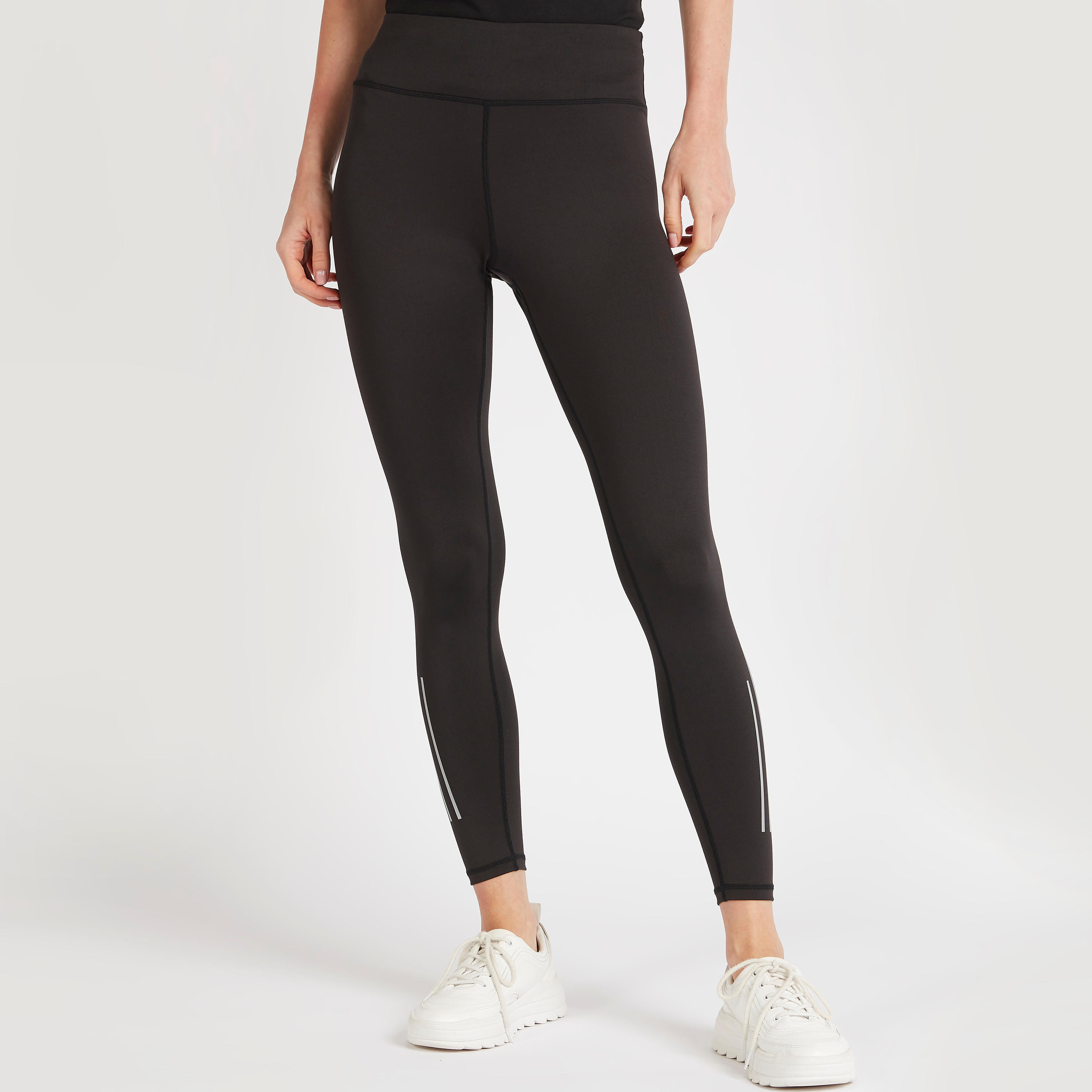 Kappa Plain Leggings with Elasticated Waistband-women-clothing-bottoms-leggings-image-1