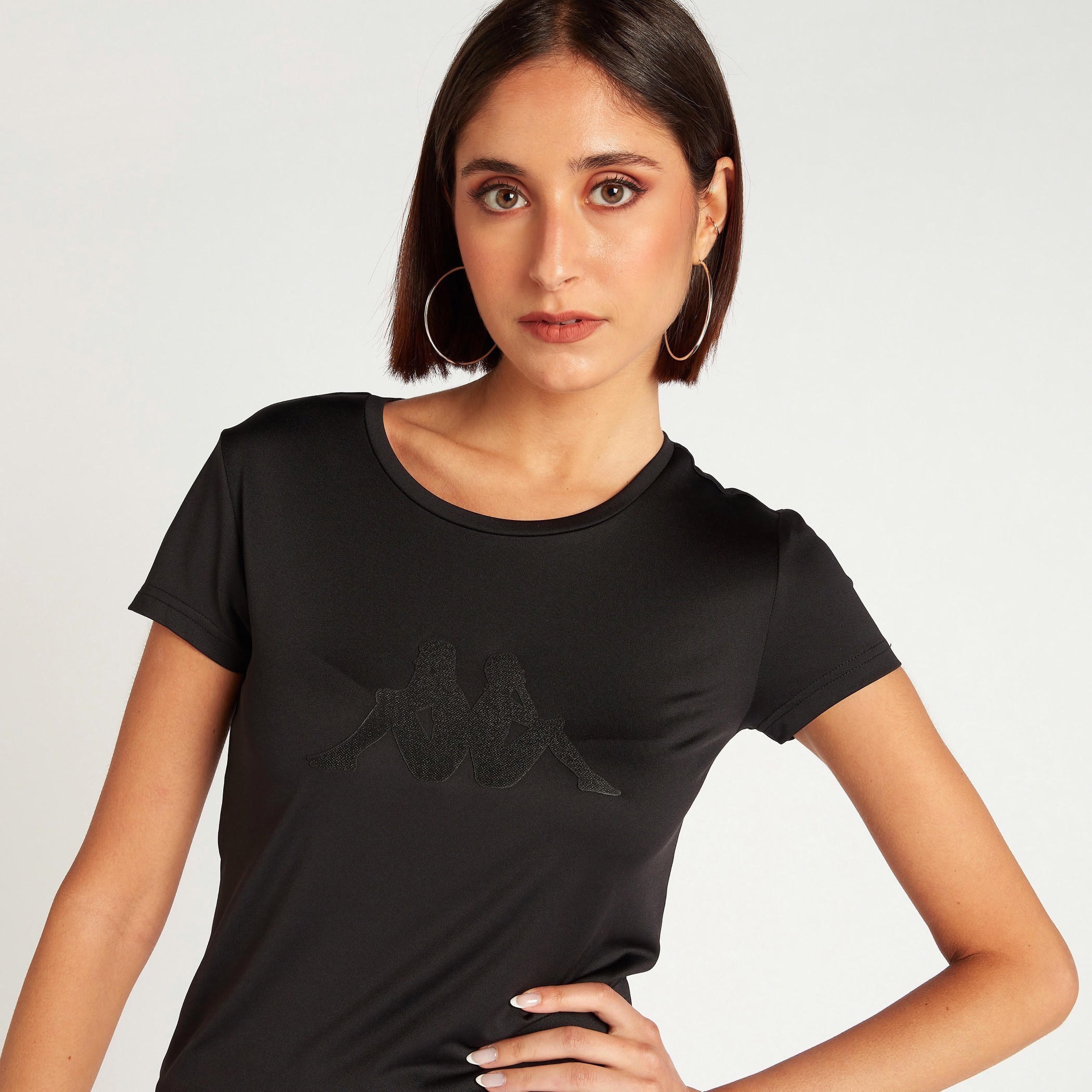 تيشيرت بياقة مستديرة وأكمام قصيرة من كابا-women-clothing-sportswearandactivewear-tshirtsandvests-image-2
