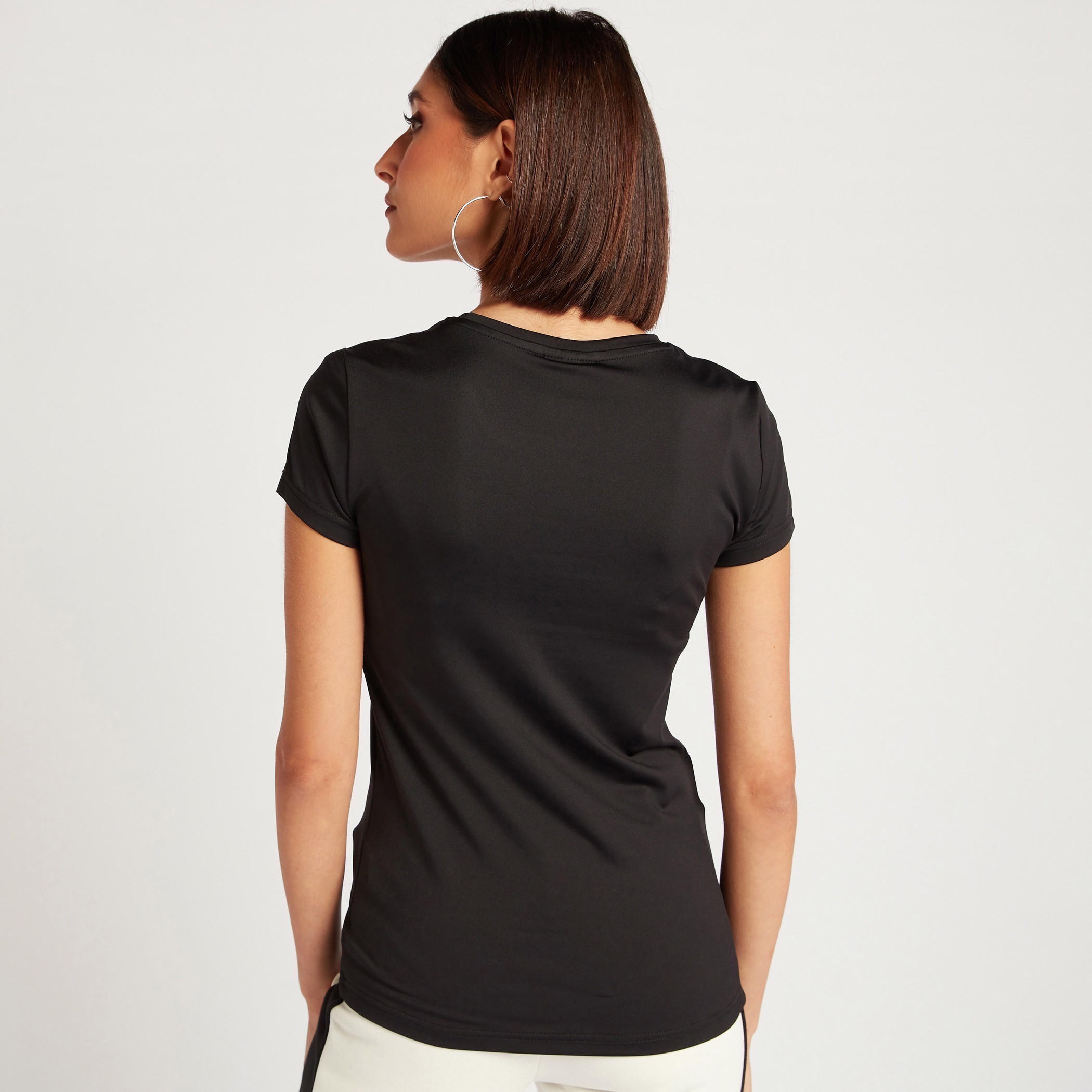 تيشيرت بياقة مستديرة وأكمام قصيرة من كابا-women-clothing-sportswearandactivewear-tshirtsandvests-image-1