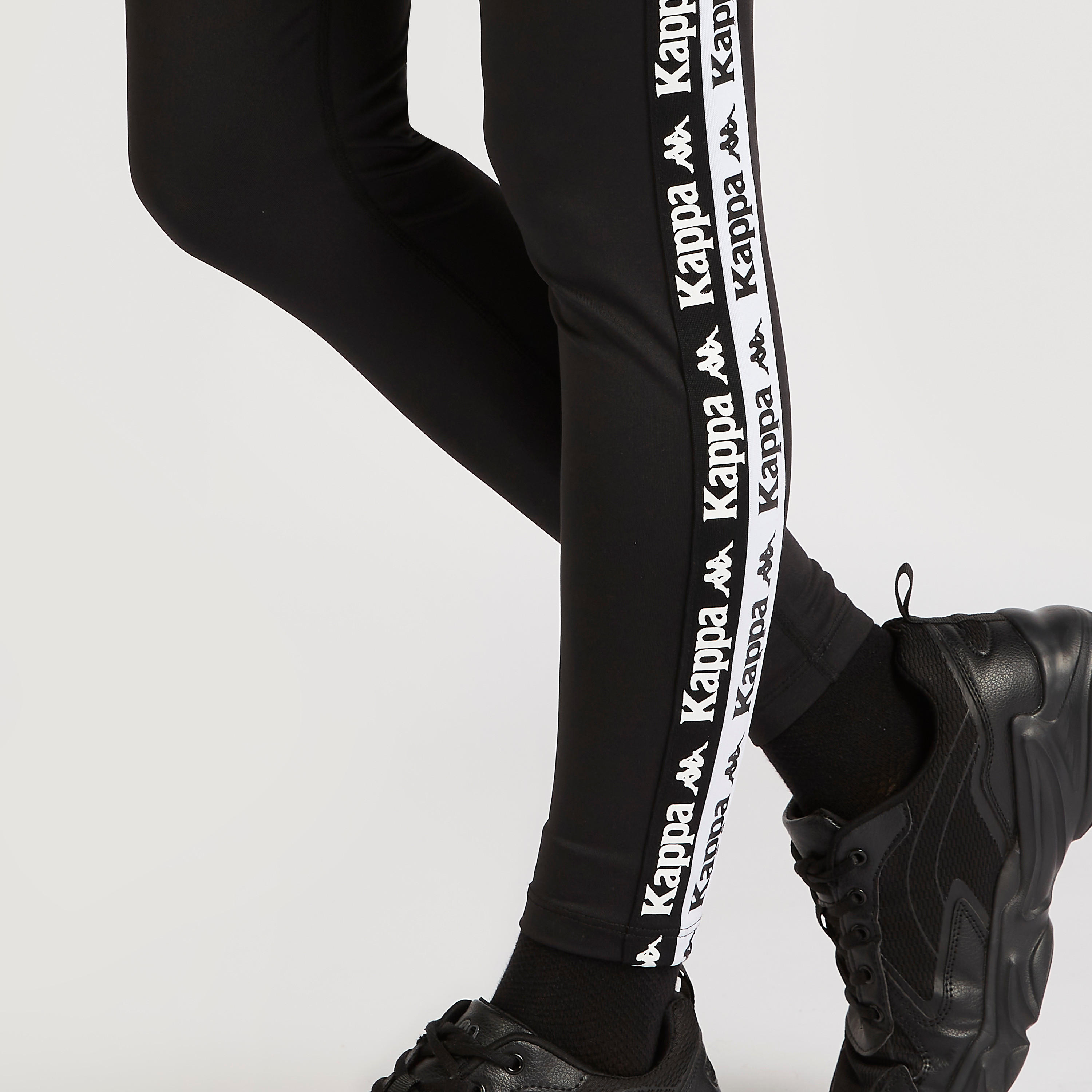 Kappa Printed Panel Leggings with Elasticated Waistband-women-clothing-bottoms-leggings-image-3