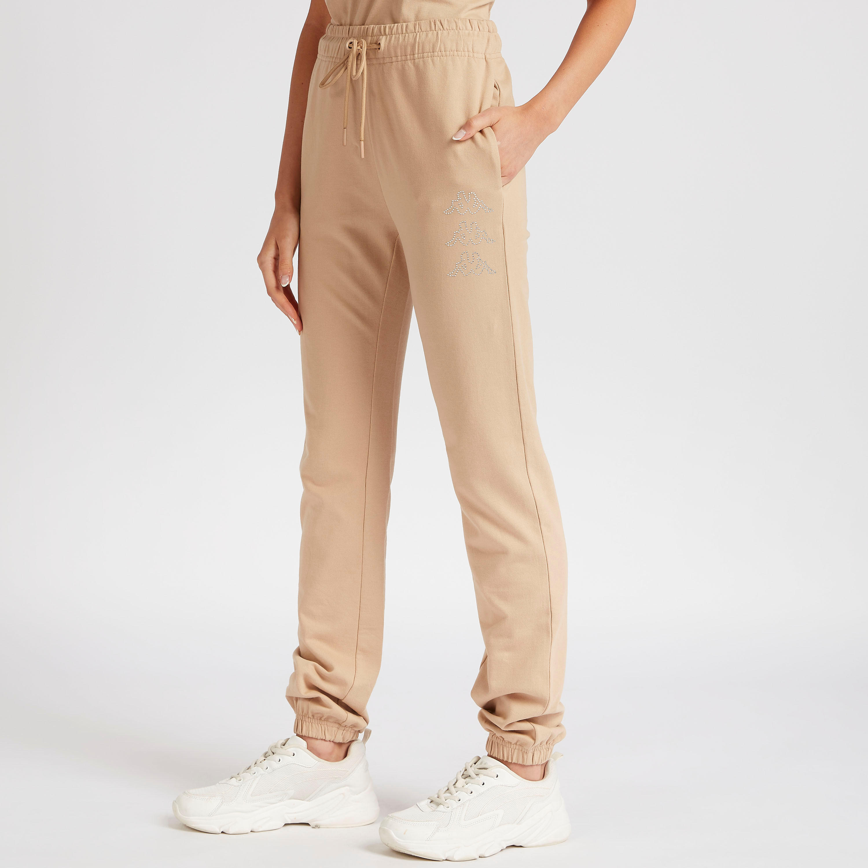 Kappa Logo Detailed Joggers with Drawstring Closure-women-clothing-bottoms-joggers-image-5