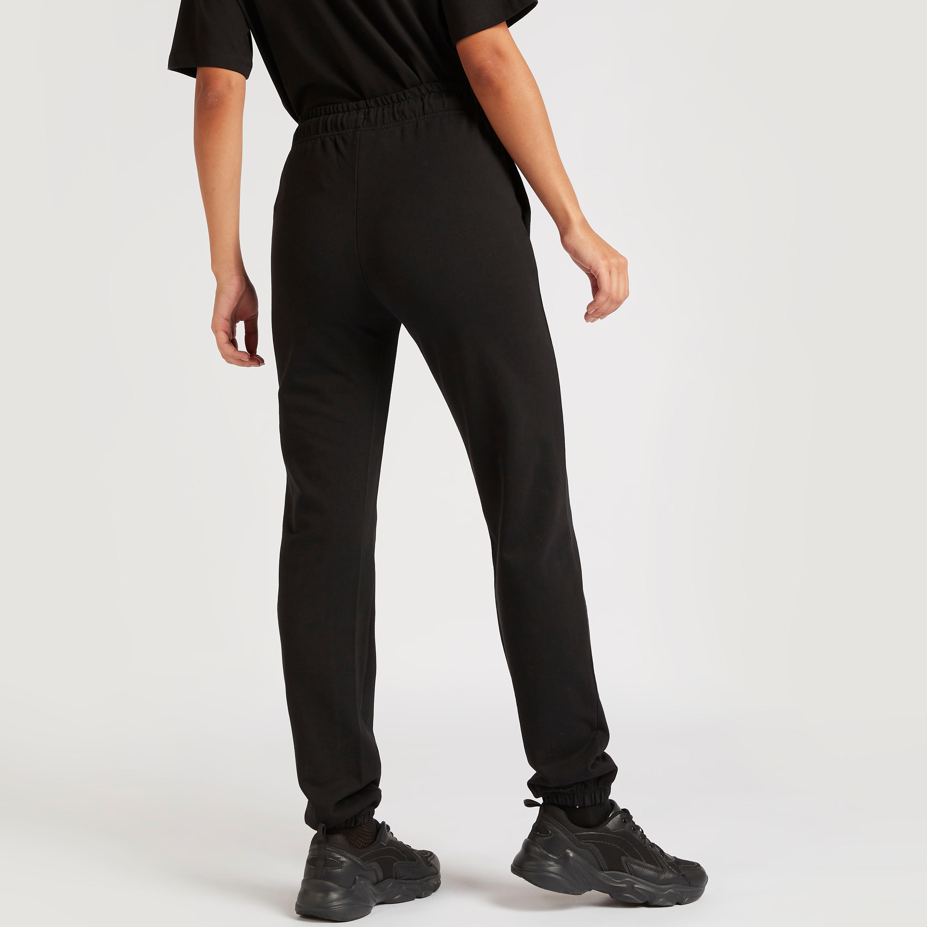 Kappa Logo Detail Joggers with Drawstring Closure-women-clothing-bottoms-joggers-image-4