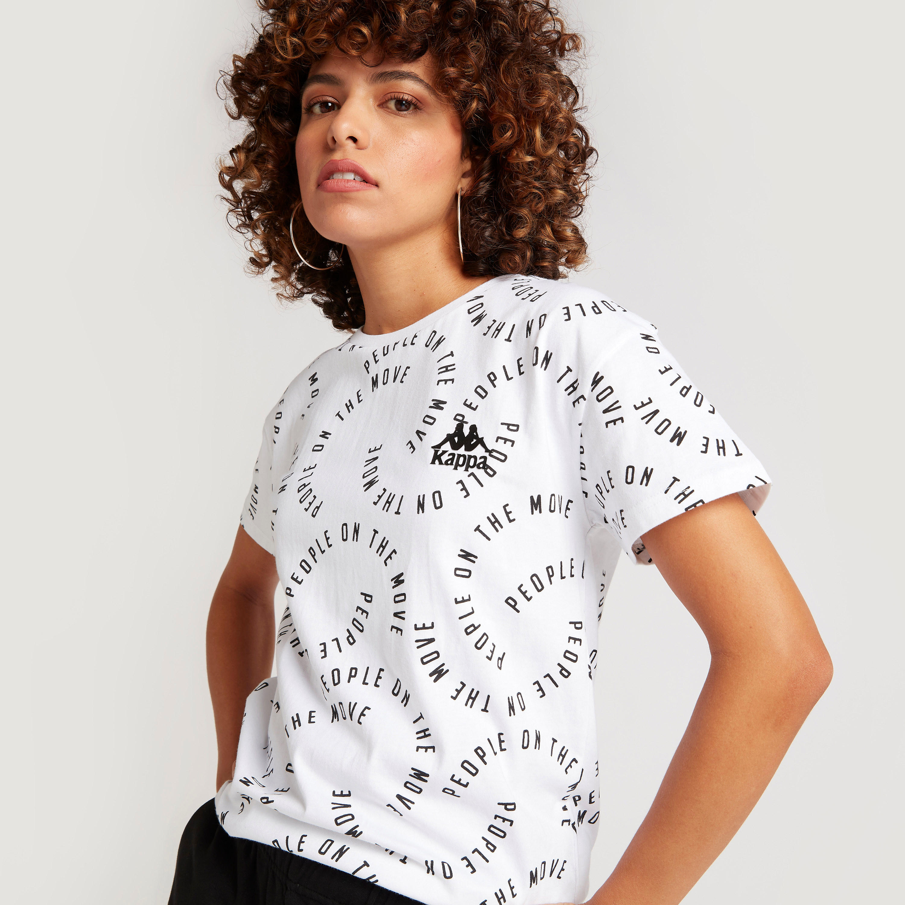 تيشيرت بأكمام قصيرة وطبعات من كابا-women-clothing-sportswearandactivewear-tshirtsandvests-image-1