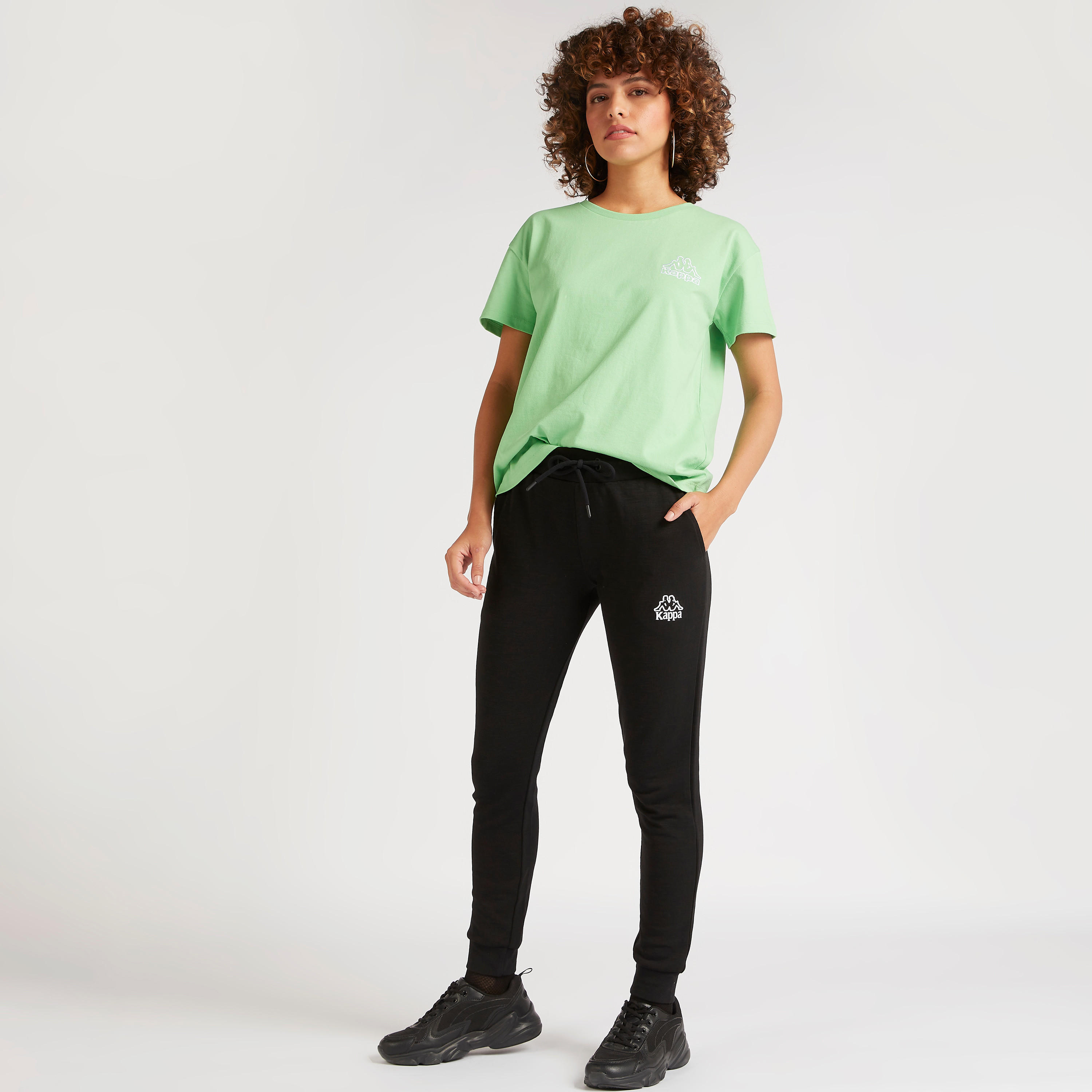 Kappa Logo Print Joggers-women-clothing-bottoms-joggers-image-2