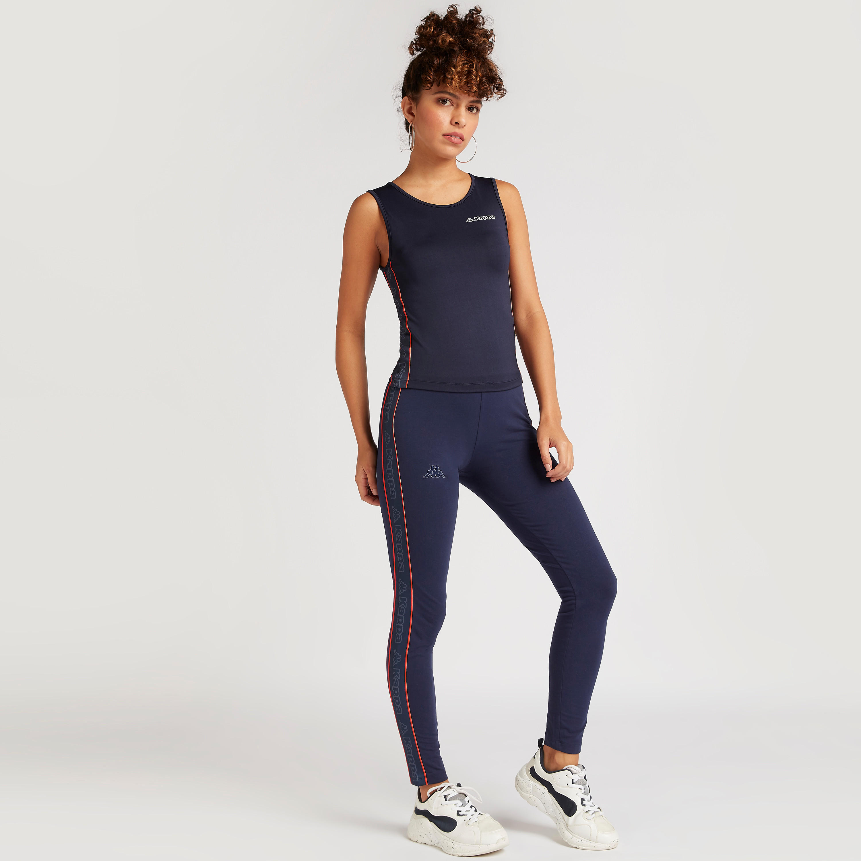 Kappa Logo Print Vest with Round Neck-women-clothing-sportswearandactivewear-tshirtsandvests-image-2