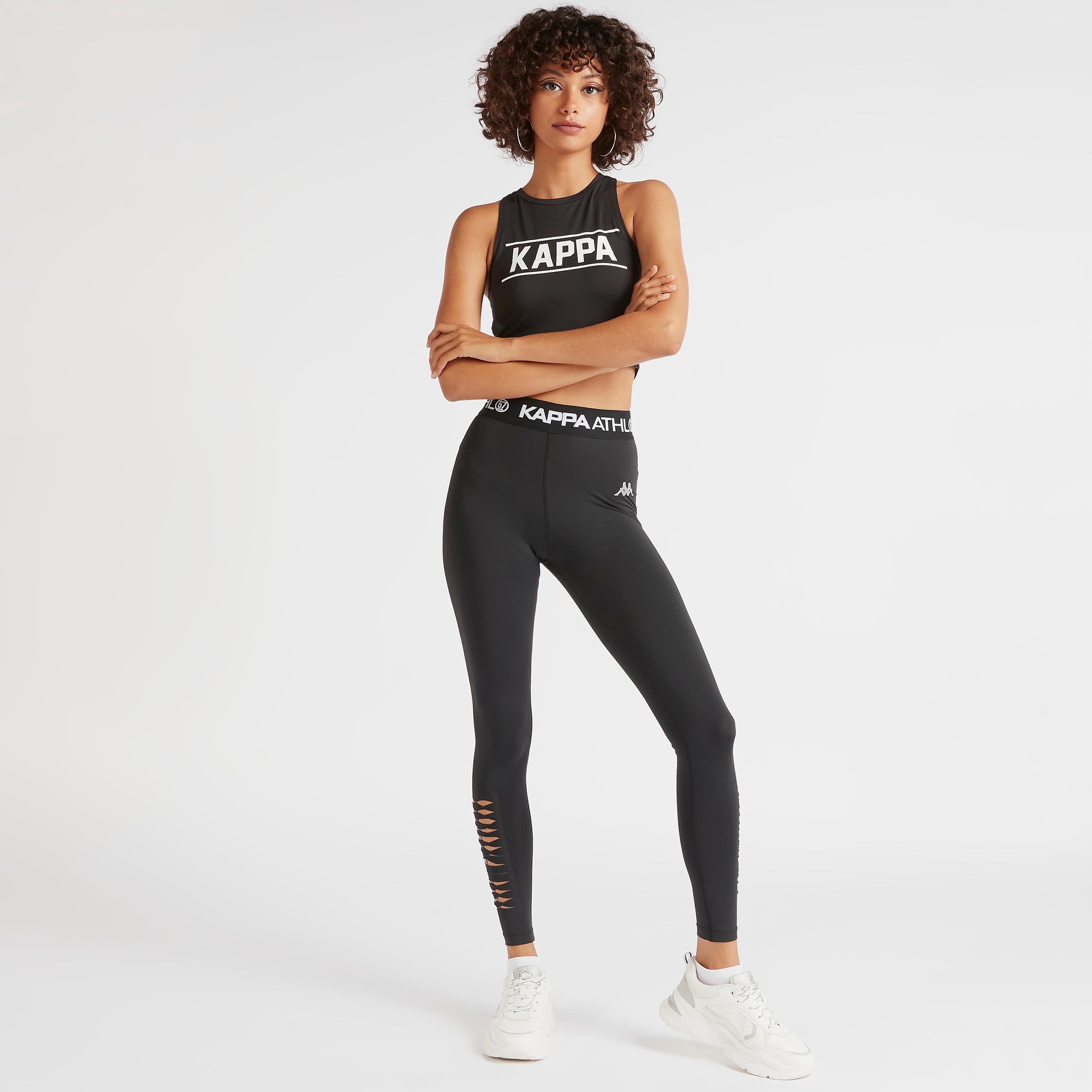 Kappa Logo Print Cropped Vest with Racerback-women-clothing-sportswearandactivewear-tshirtsandvests-image-2