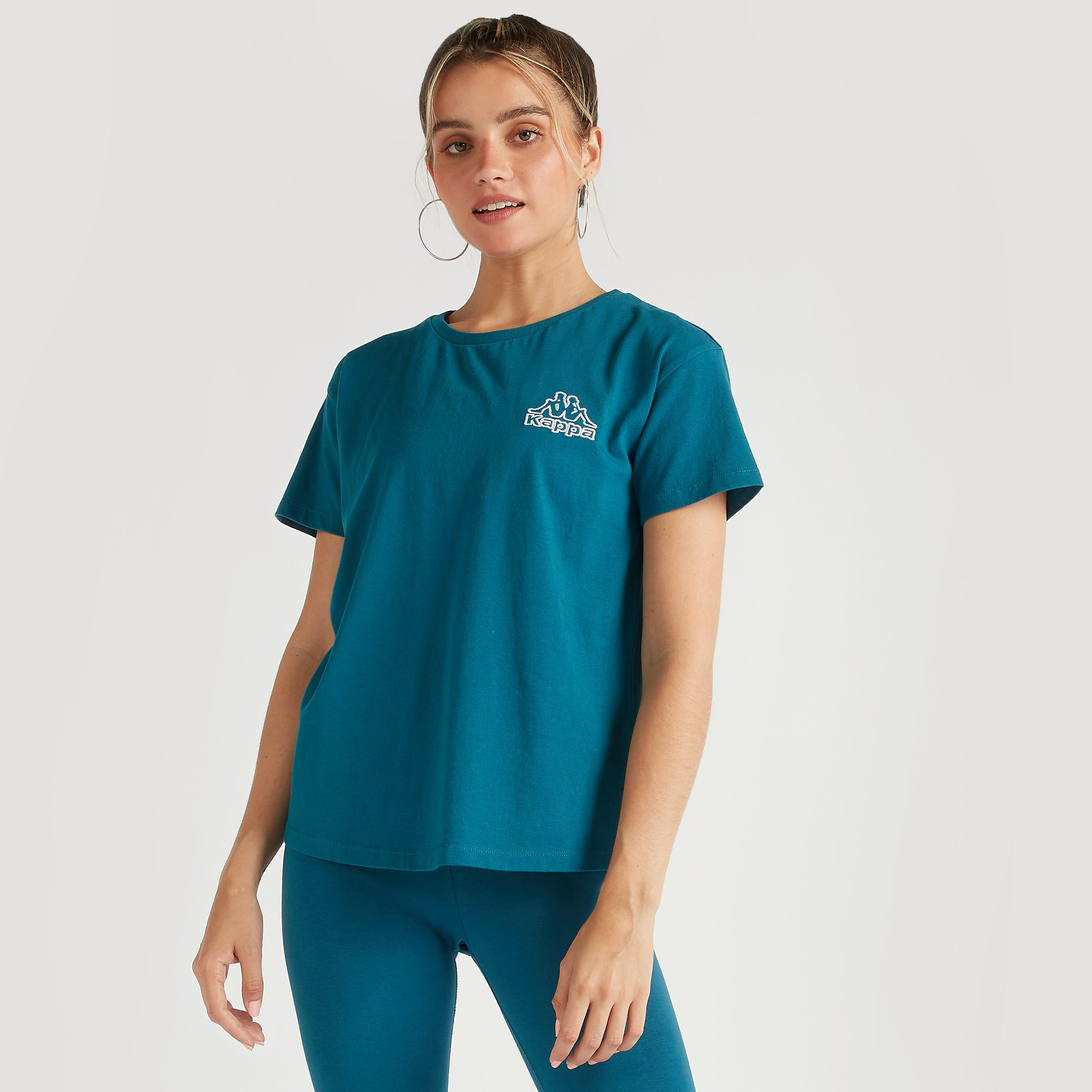 تيشيرت بأكمام قصيرة وطبعات من كابا-women-clothing-sportswearandactivewear-tshirtsandvests-image-1