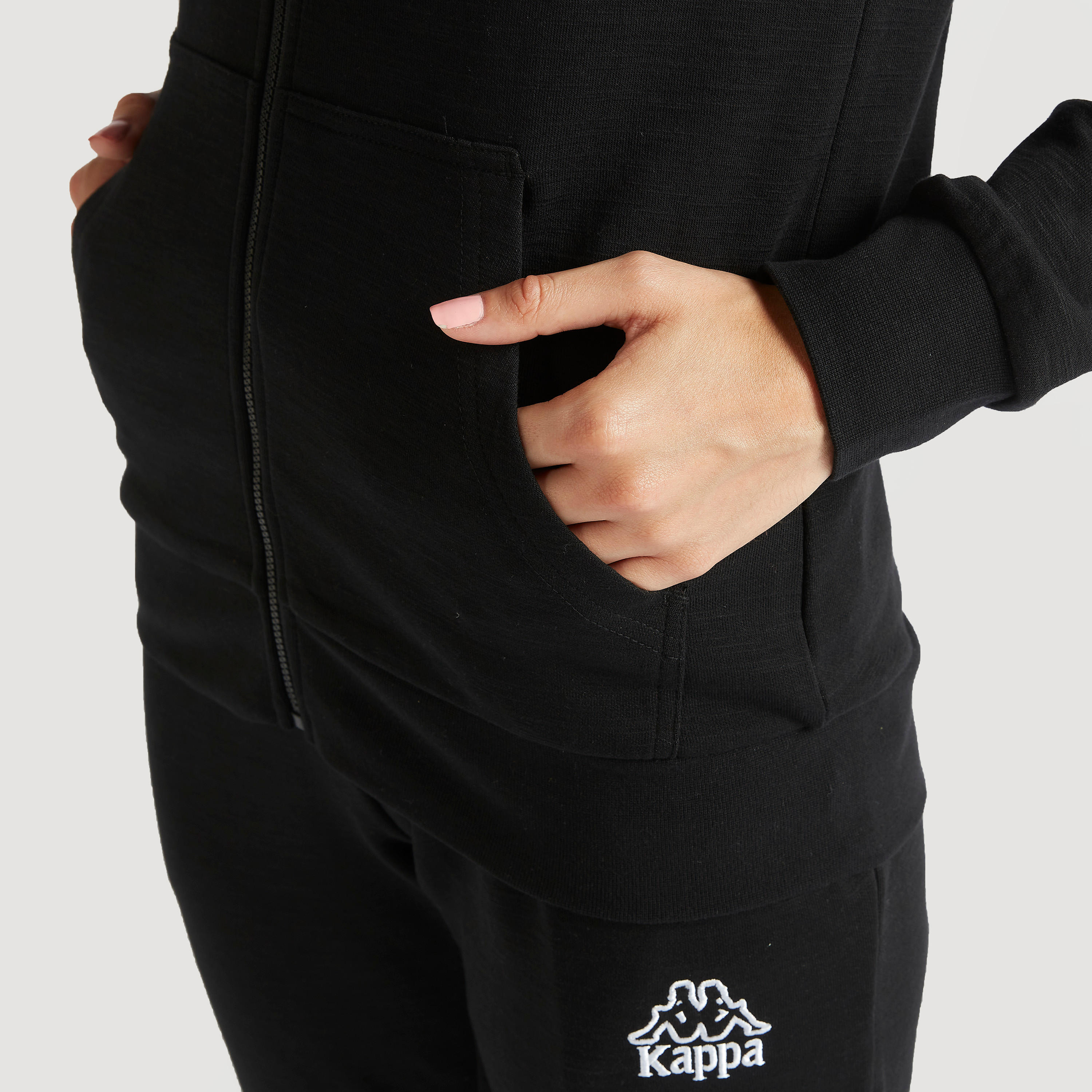Kappa Solid Hooded Jacket with Kangaroo Pocket-women-clothing-sportswearandactivewear-hoodiesandsweatshirts-image-7