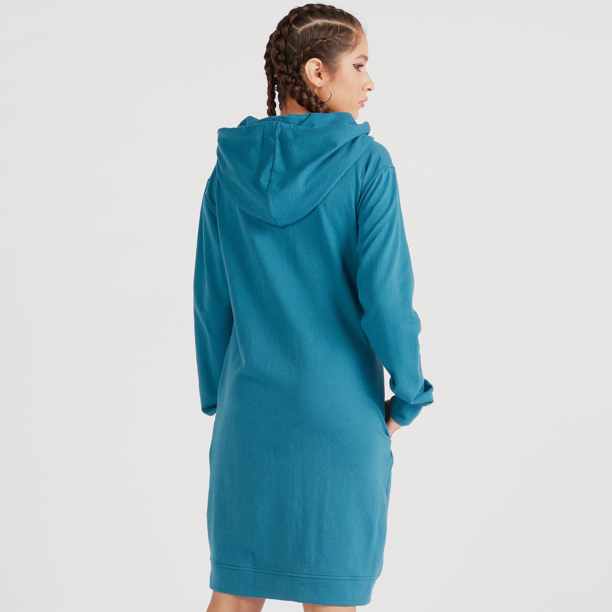 فستان كنزة بقبّعة وأكمام طويلة من كابا-women-clothing-sportswearandactivewear-hoodiesandsweatshirts-image-4