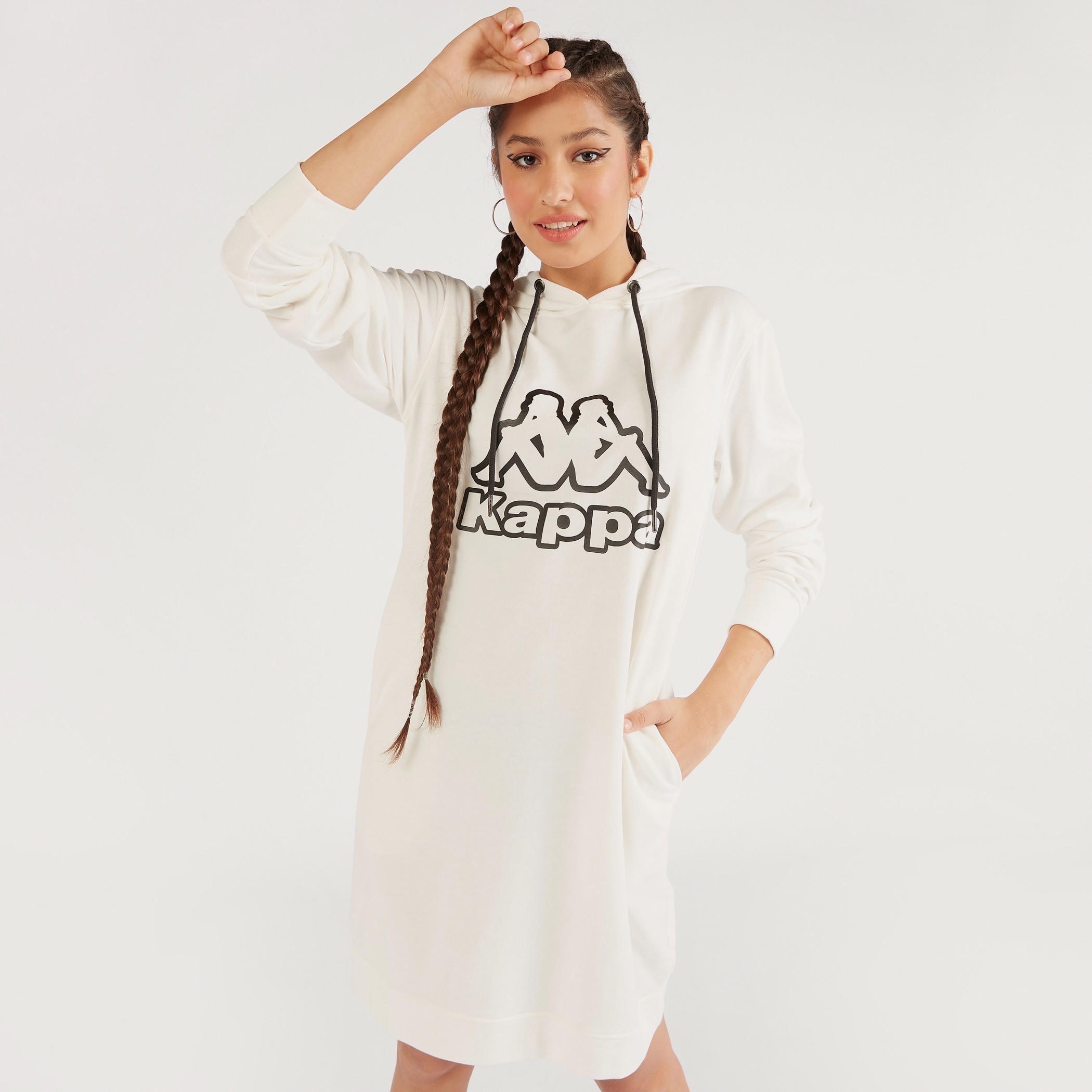فستان بقبّعة وأكمام طويلة وطبعات من كابا-women-clothing-sportswearandactivewear-hoodiesandsweatshirts-image-5