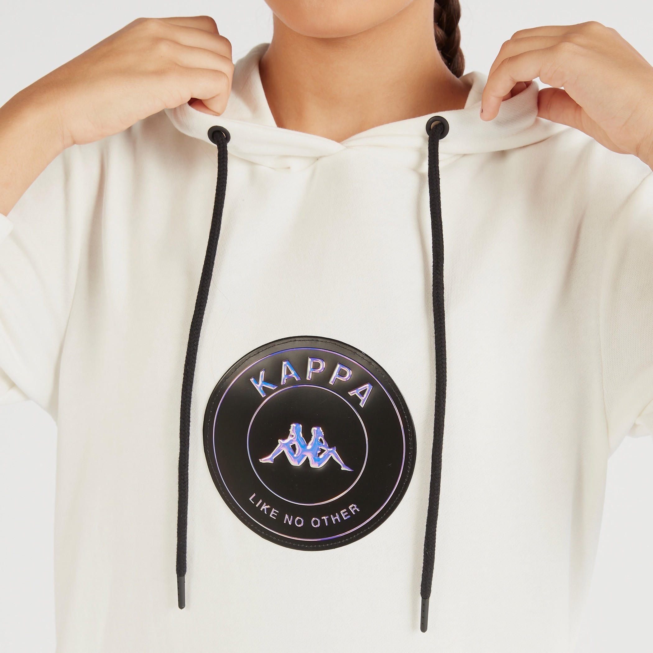 فستان جامبر قصير بطبعات وأكمام طويلة وقبعة من كابا-women-clothing-sportswearandactivewear-hoodiesandsweatshirts-image-3