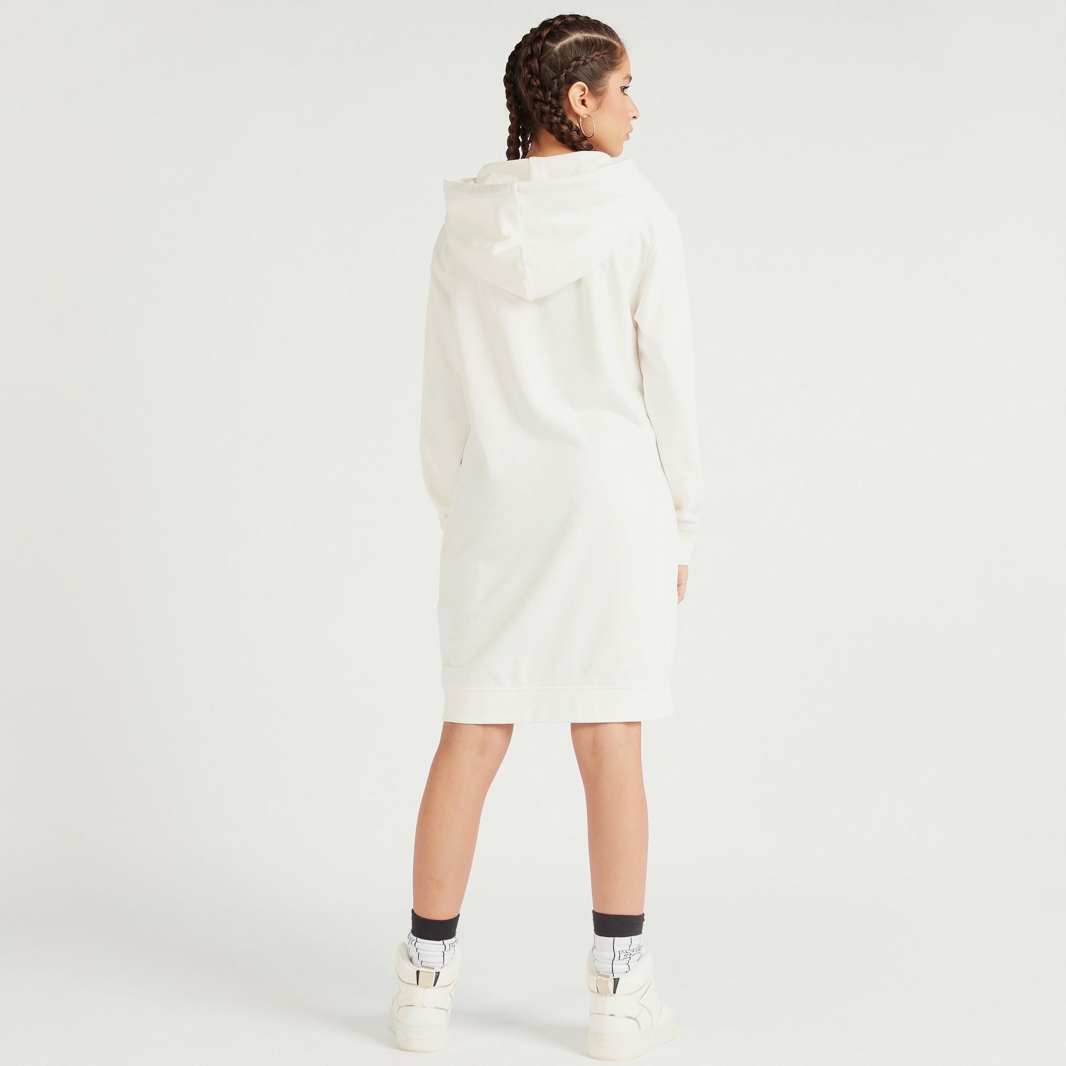 فستان جامبر قصير بطبعات وأكمام طويلة وقبعة من كابا-women-clothing-sportswearandactivewear-hoodiesandsweatshirts-image-4