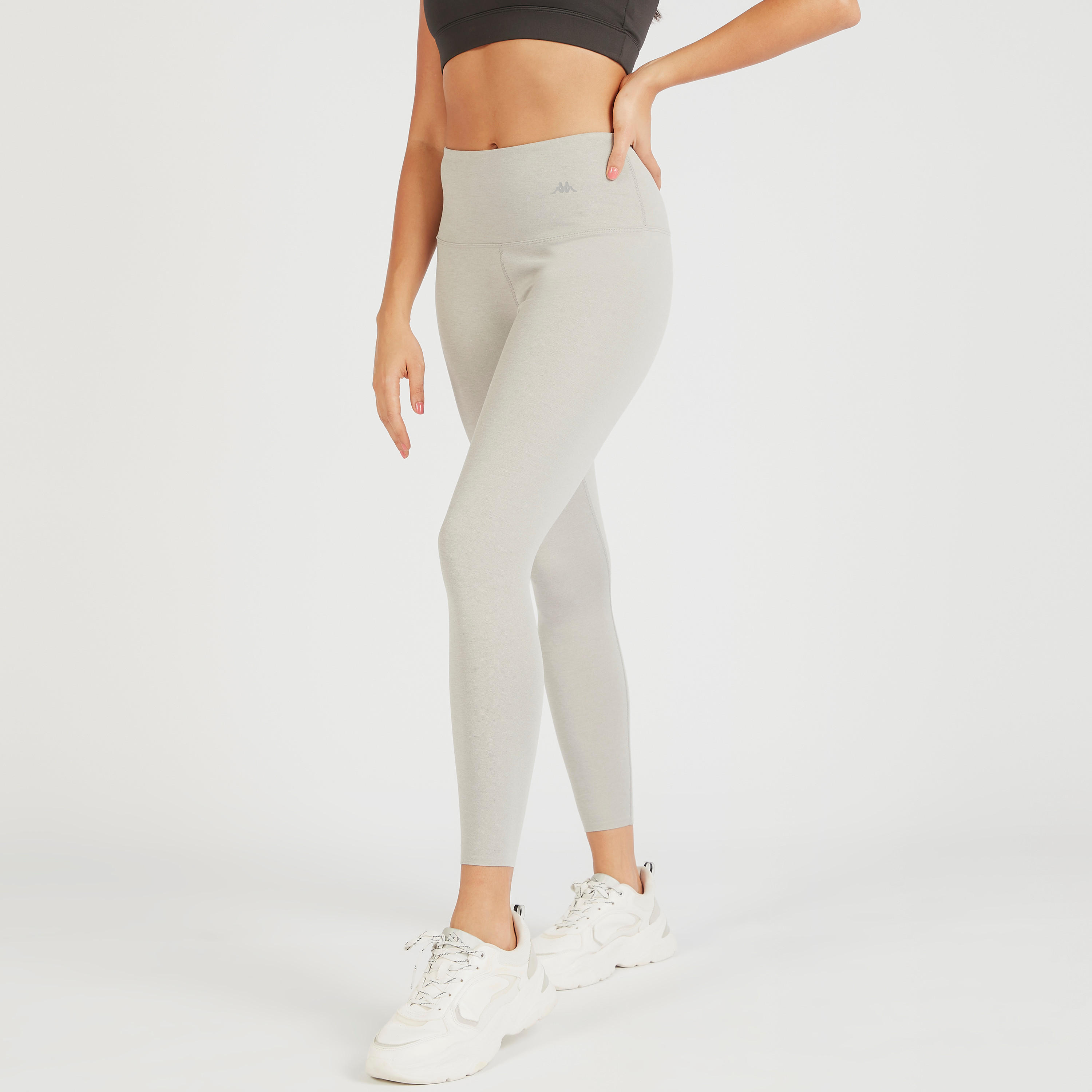 Kappa Solid Leggings with Elasticated Waistband-women-clothing-bottoms-leggings-image-5