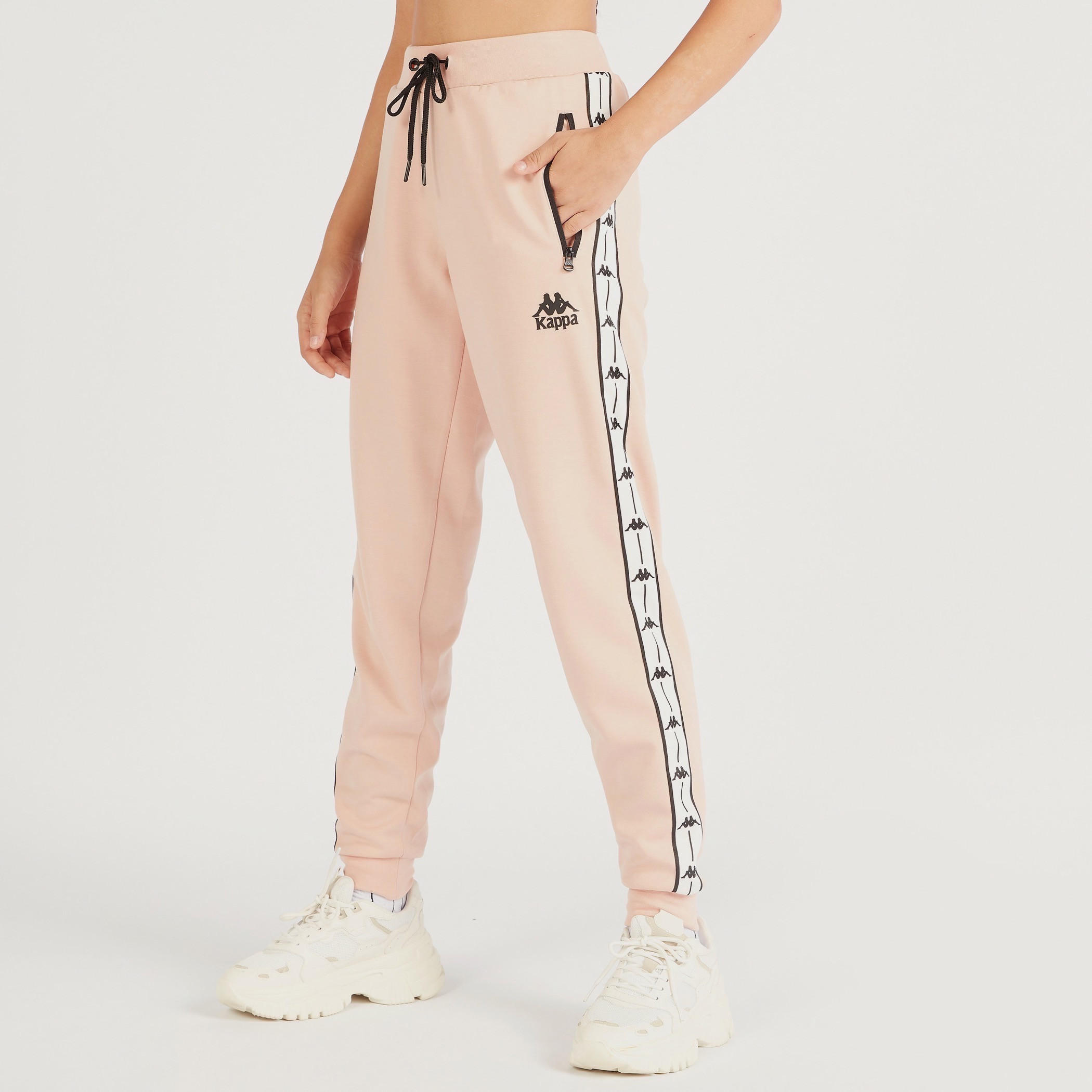 بنطلون رياضي برباط إغلاق وطبعات من كابا-women-clothing-bottoms-joggers-image-1