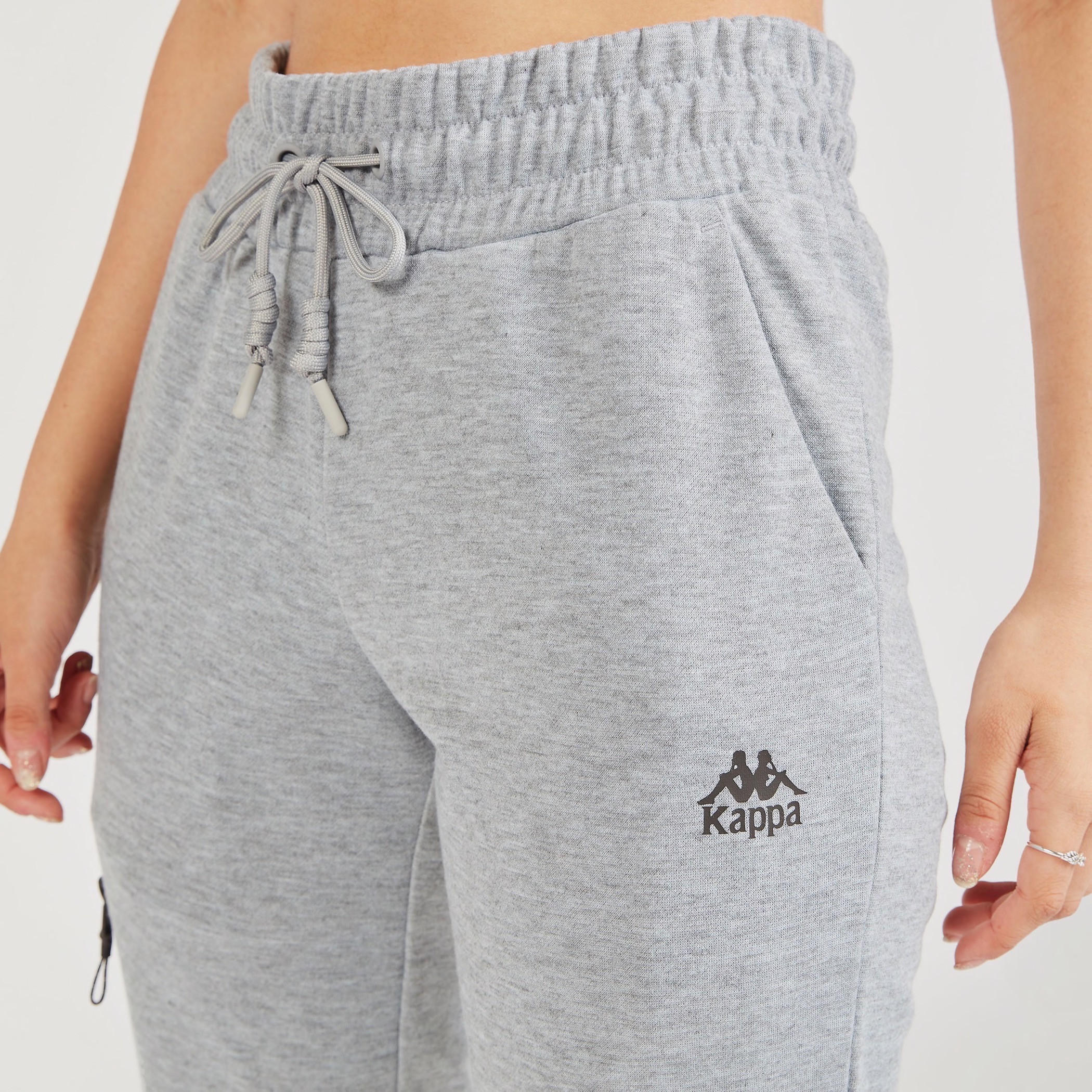 بنطلون رياضي سادة برباط إغلاق وجيوب من كابا-women-clothing-bottoms-joggers-image-8