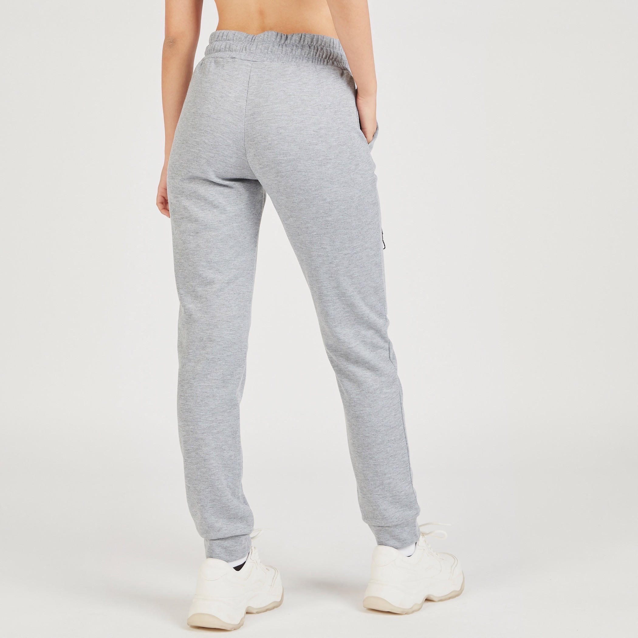 بنطلون رياضي سادة برباط إغلاق وجيوب من كابا-women-clothing-bottoms-joggers-image-9