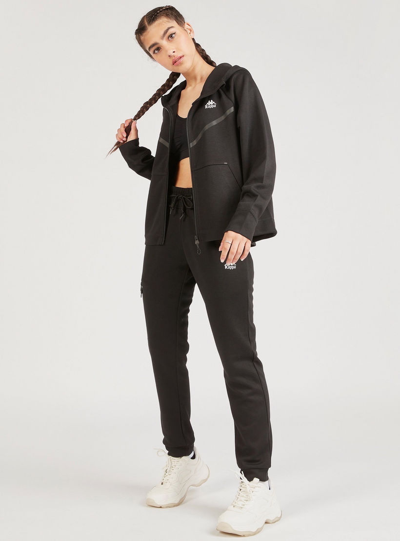 جاكيت سادة بسحّاب وقبّعة وأكمام طويلة وجيوب من كابا-women-clothing-sportswearandactivewear-coatsandjackets-jackets-image-3