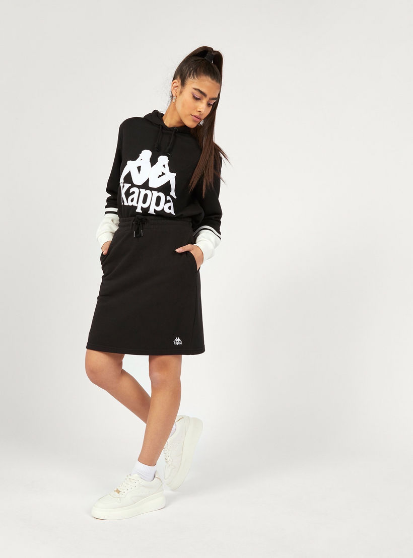Kappa Printed Sweatshirt with Hood and Long Sleeves-women-clothing-sportswearandactivewear-hoodiesandsweatshirts-image-5