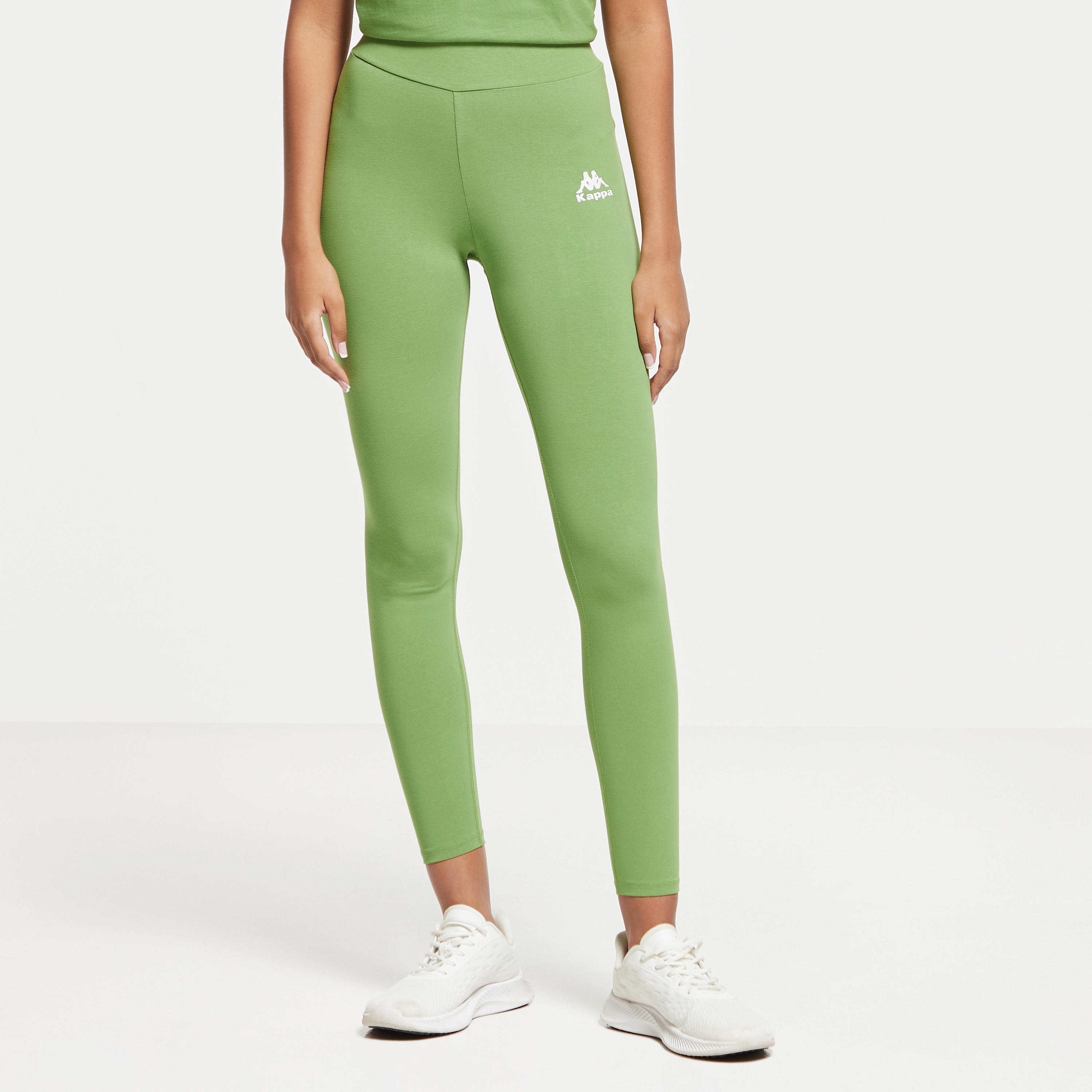 Kappa Printed Leggings with Elasticated Waistband-women-clothing-bottoms-leggings-image-1