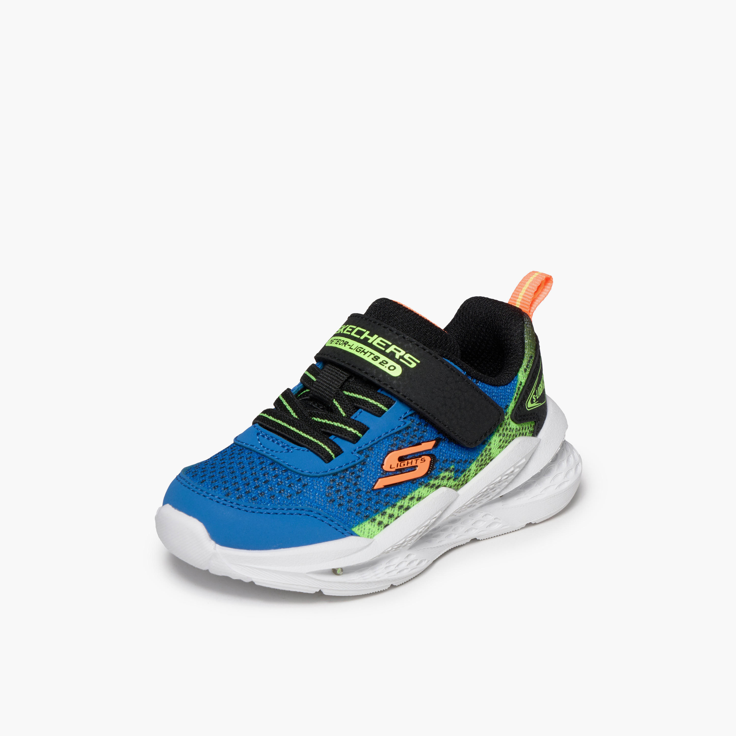 Skechers Boys METEOR-LIGHTS 2.0 Hook & Loop Light-Up Ankle Sneakers-boys-shoes-sneakers-image-4