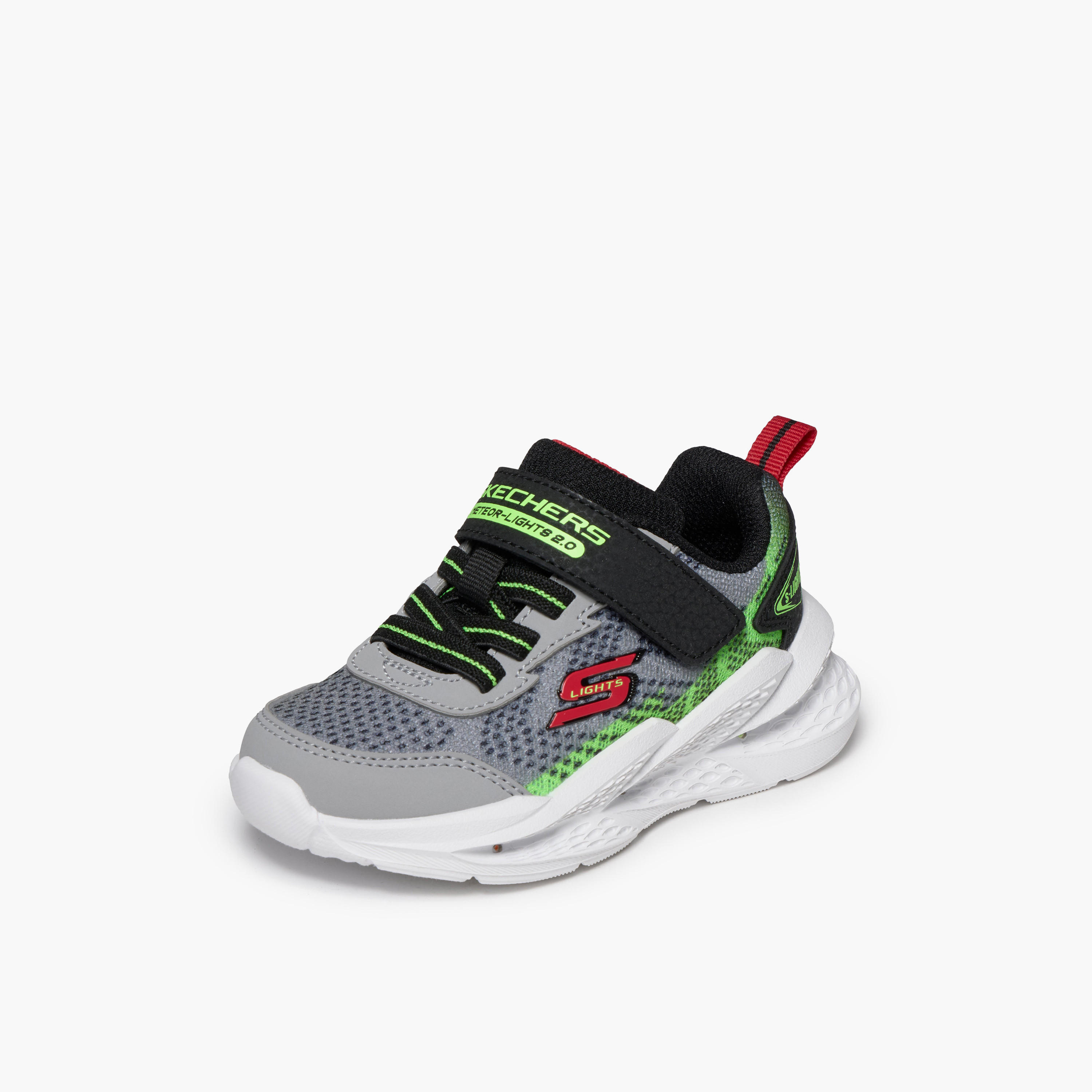 Skechers Boys METEOR-LIGHTS 2.0 Hook & Loop Light-Up Ankle Sneakers-boys-shoes-sneakers-image-3